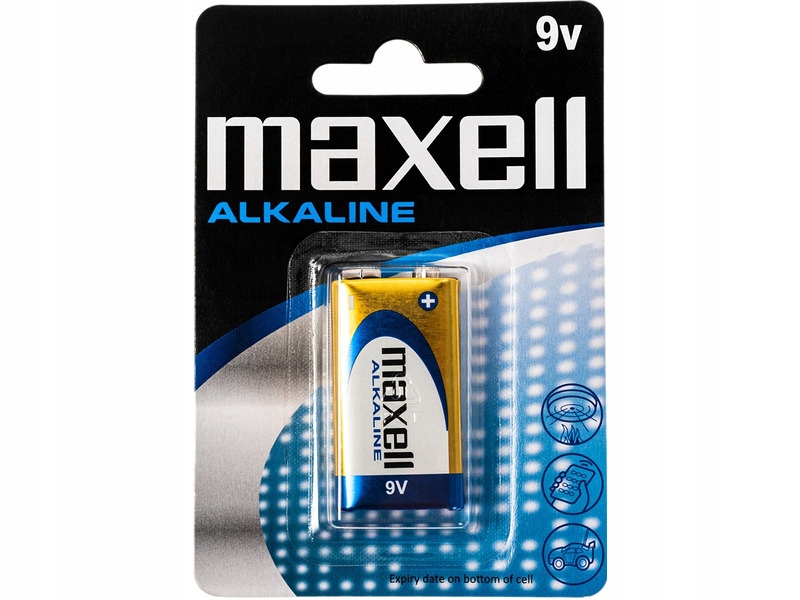 

Bateria 6LR61 Maxell Alkaline (1 szt.)