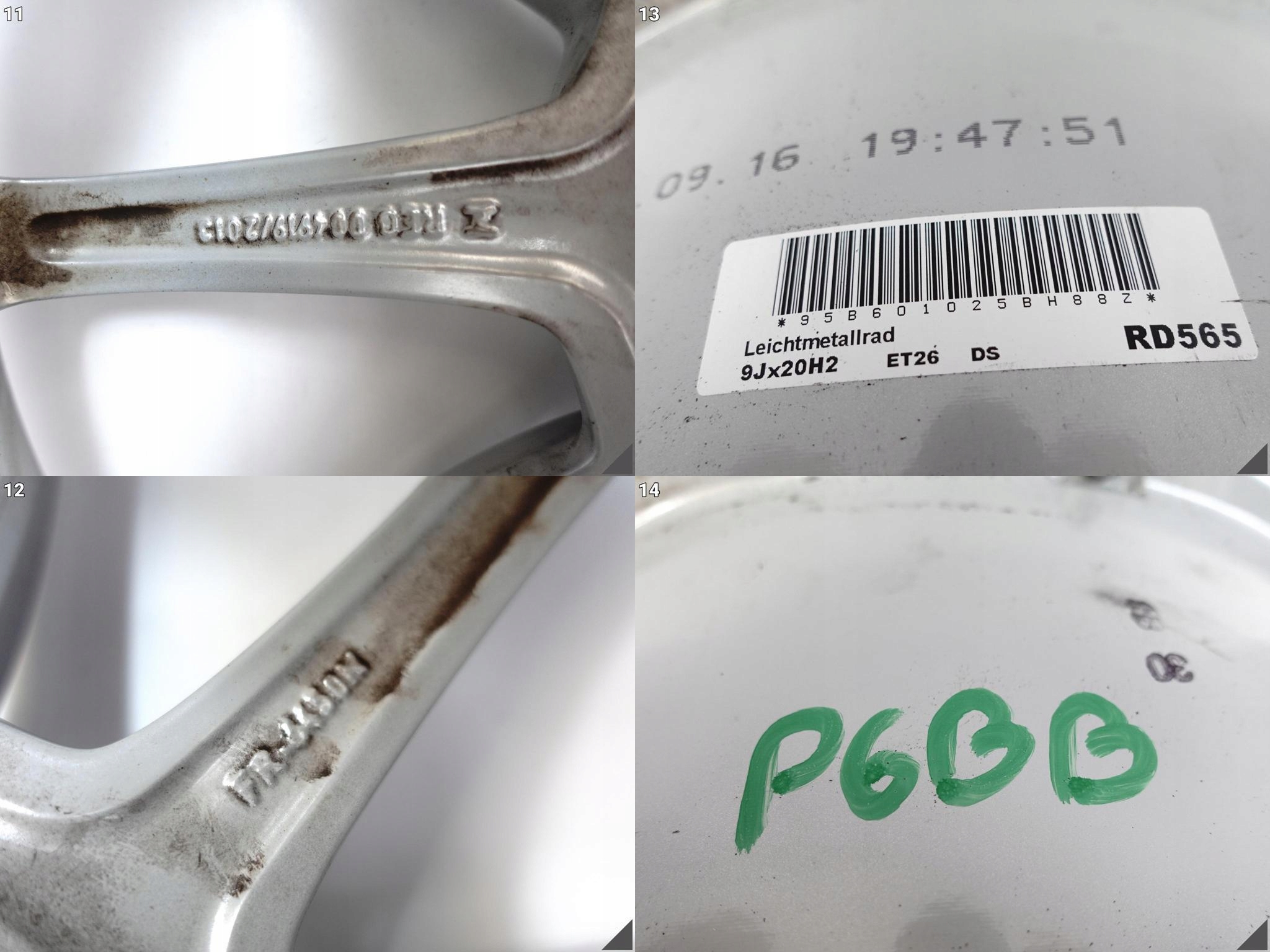 PORSCHE MACAN 95B Sport design disk disk 9Jx20 ET26 5x112 88Z