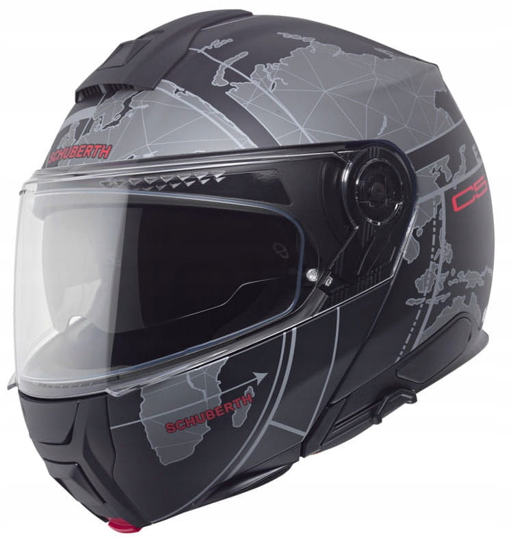 Schuberth C5 Globe Black Motocyklová Prilba, Modulárna Čierna