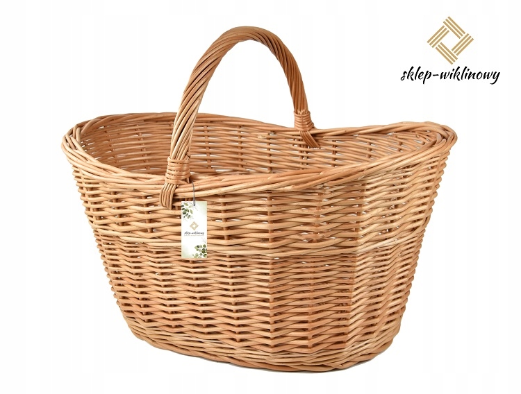Polský nákupní košík Košík na houby Velký pekařský koš Sklep Wiklinowy