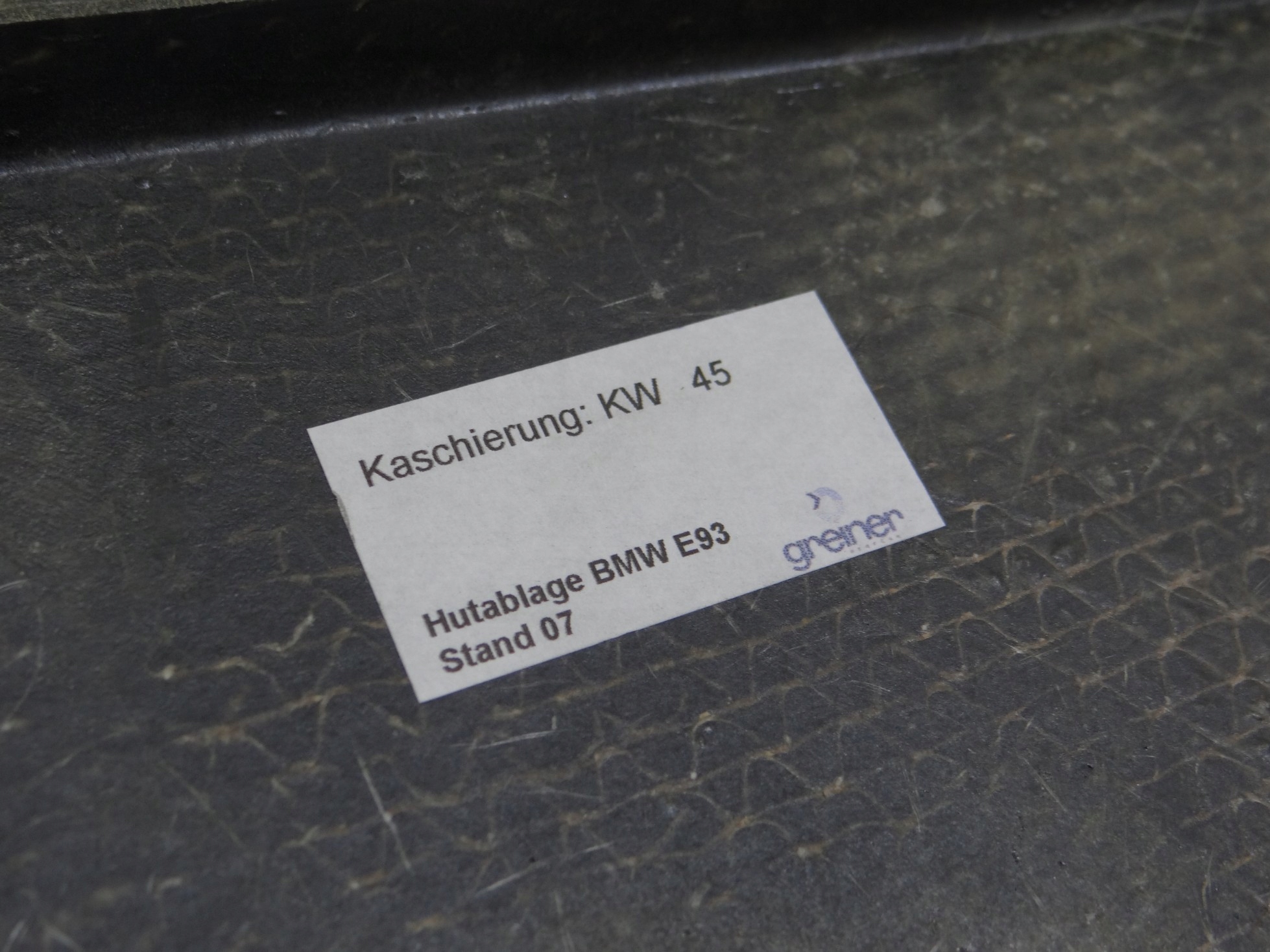cover boot rear part rear BMW E93 OE 77171350 (19292963)