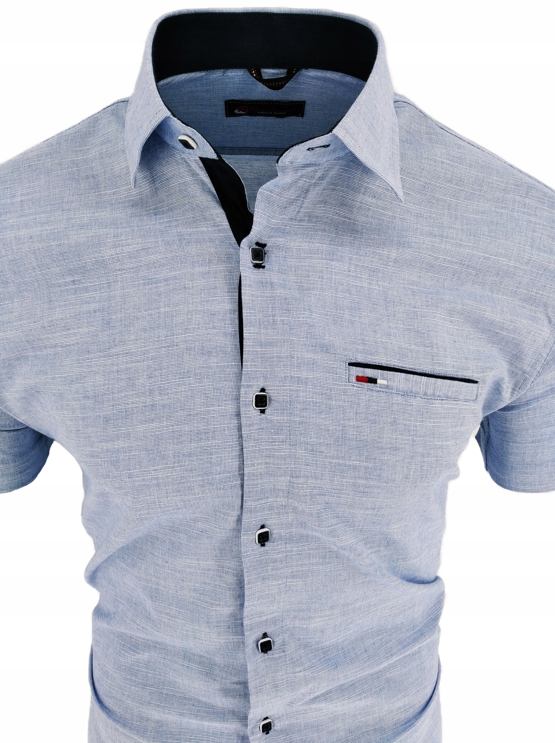 KOSZULA MĘSKA BŁĘKITNA 1813 SIGN 45/46 XXL 2XL Rozmiar kołnierzyka 46