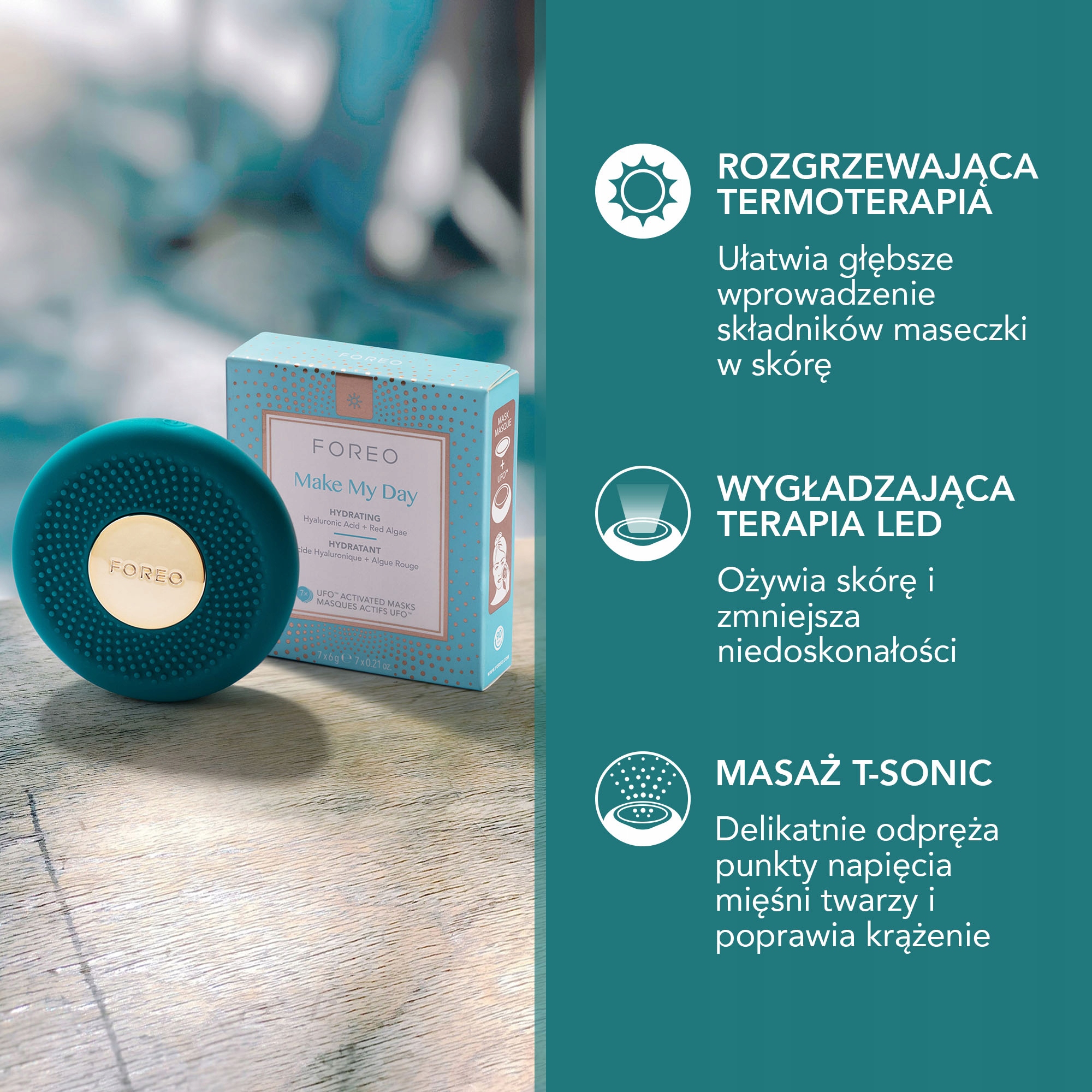 FOREO UFO 3 go, Evergreen Kod producenta F1580