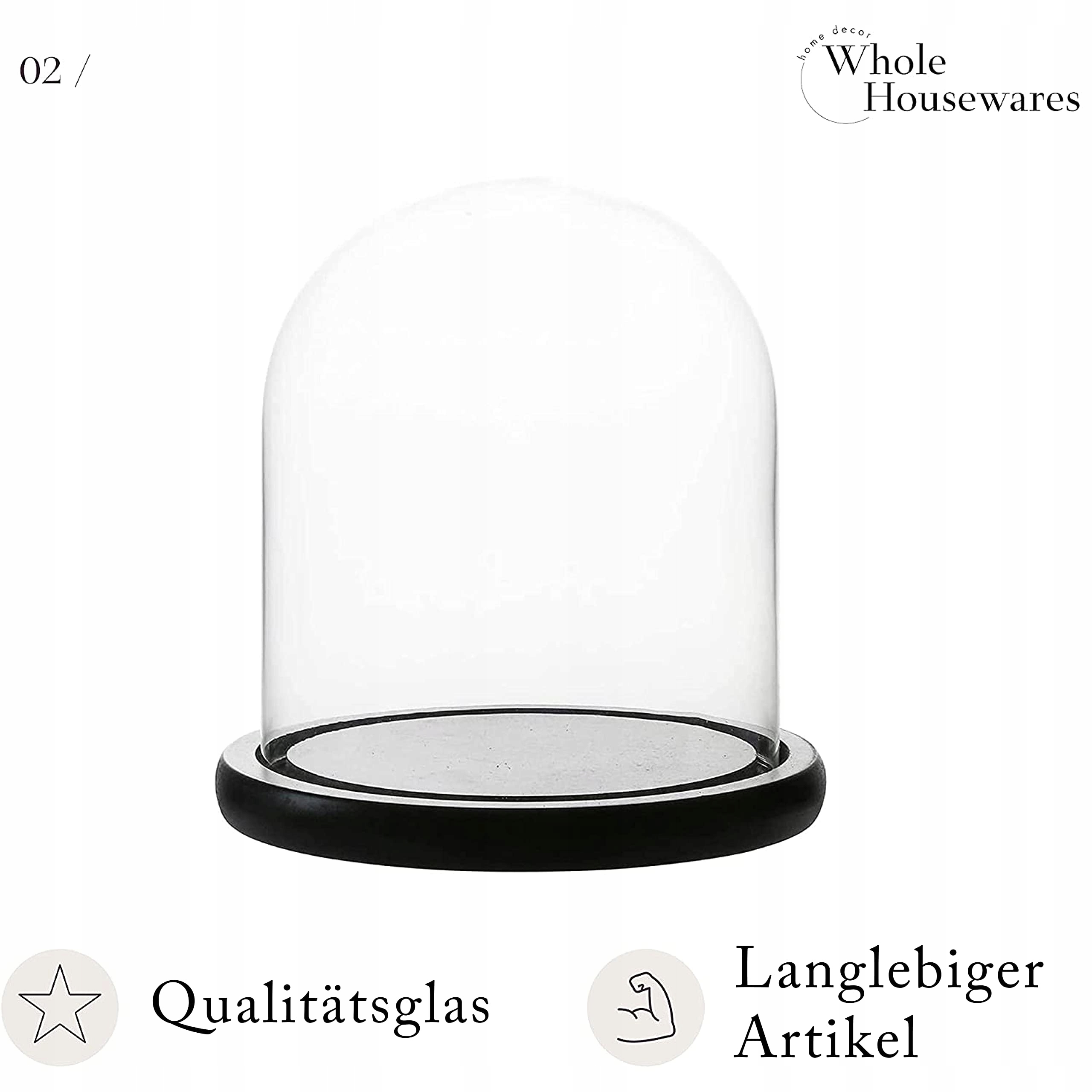 Dekoracyjna gablota z kopułą i dzwonkiem. EAN (GTIN) 645249698078