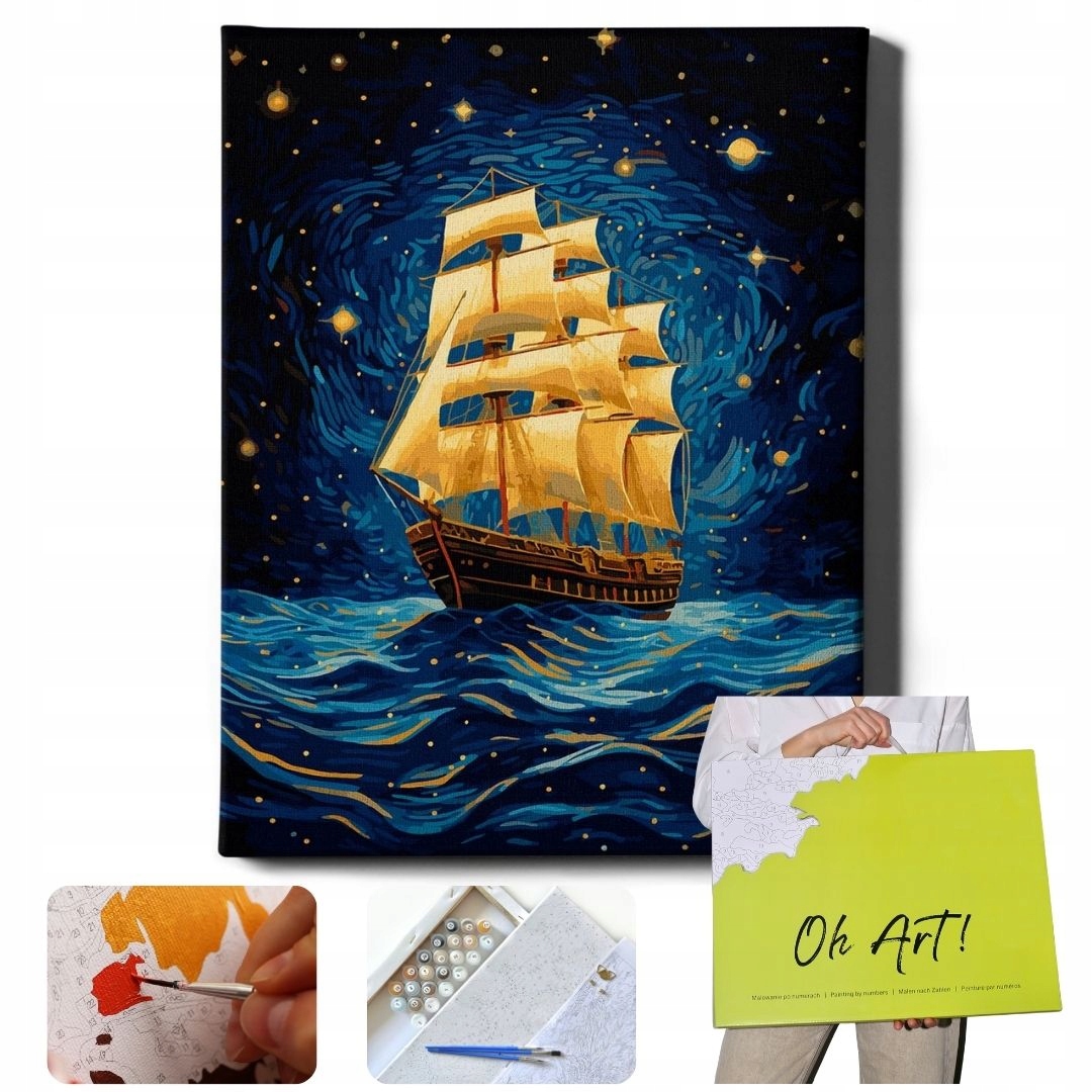 Malování Podle Čísel Loď Obrázky Pro Malování podle čísel s rámem Oh Art