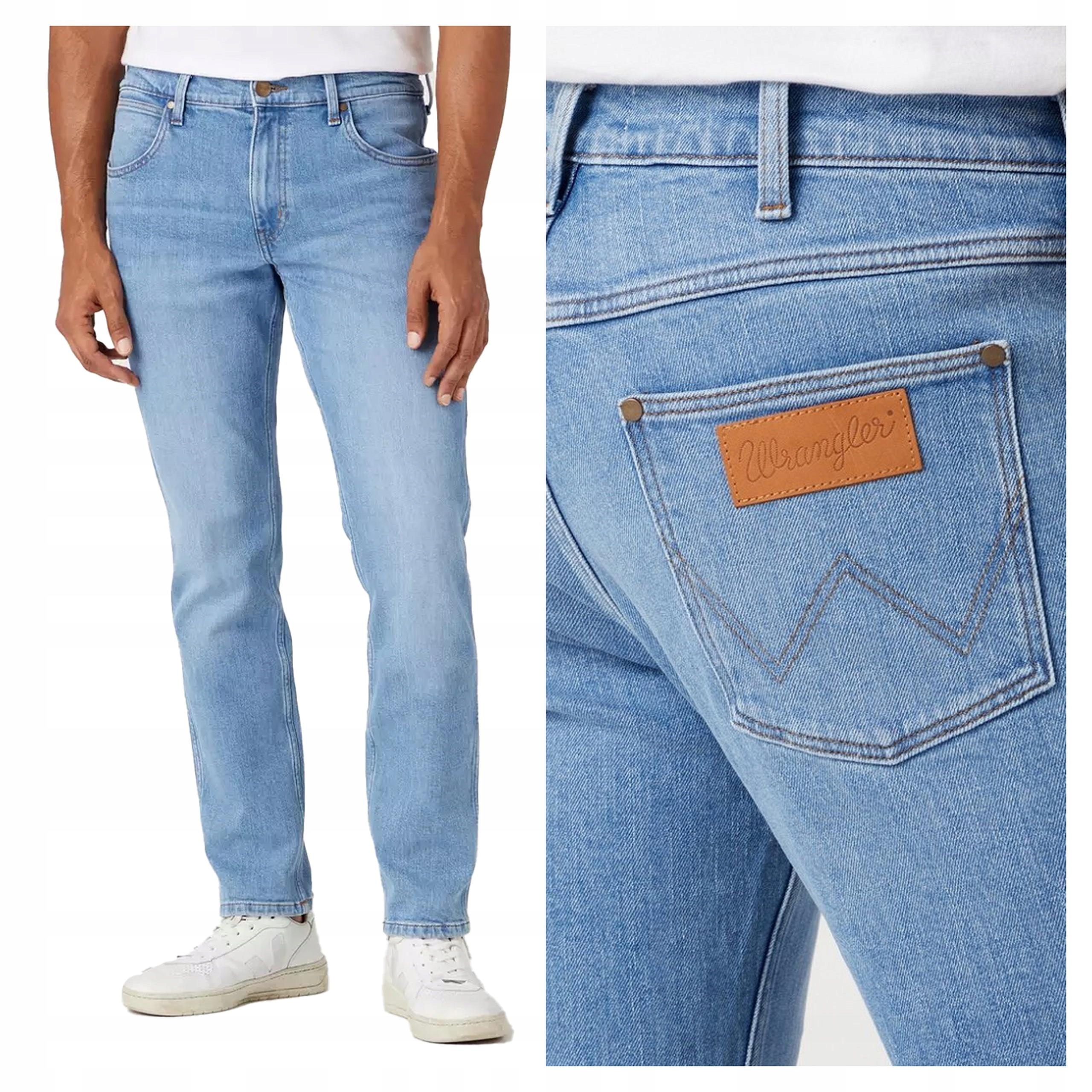 Pánské jednoduché džínové kalhoty Wrangler Greensboro 44/36