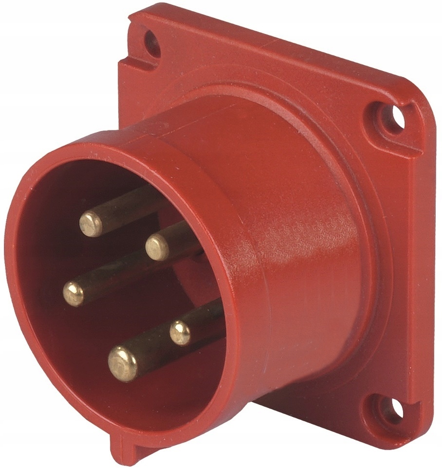

Wtyczka Siłowa Tablicowa Czerwona 32A 400V 5P IP44