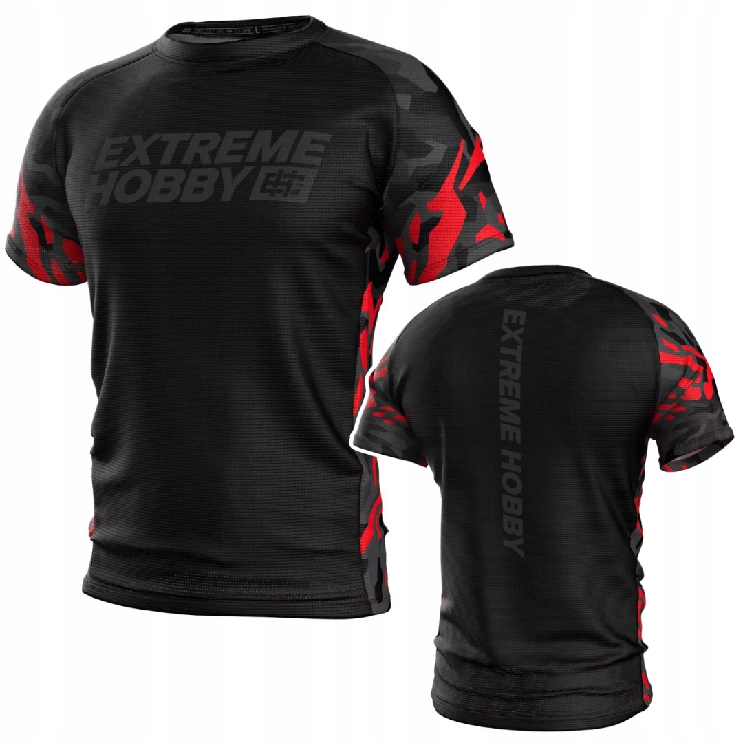 Koszulka Sportowa Extreme Hobby Techniczna na Siłownię Black Panther 3XL