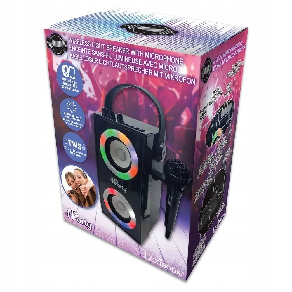 Přenosný Bluetooth Reproduktor S Mikrofonem A Úžasnými Světelnými Efekty