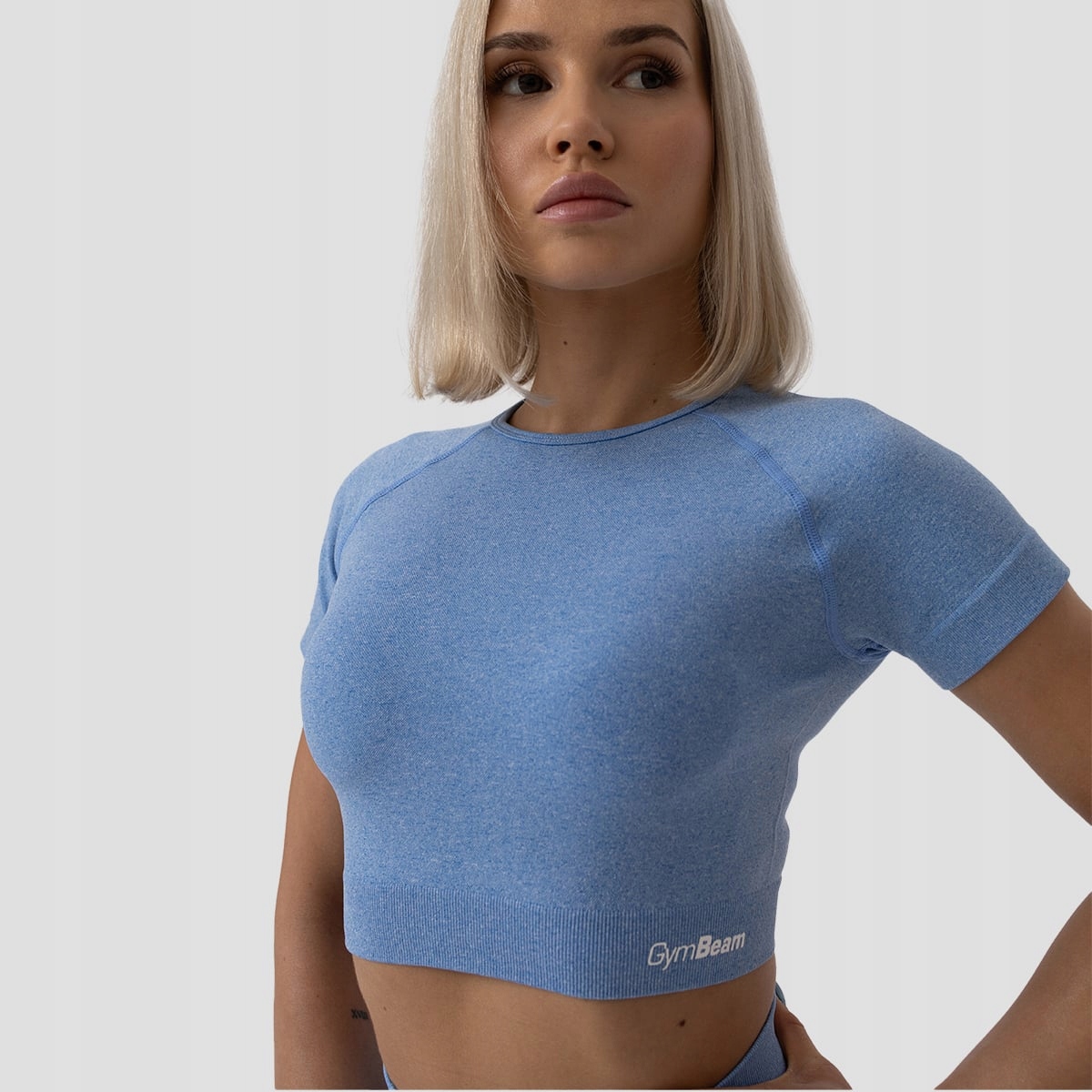 GymBeam Damski Crop Top Flo Blue XL