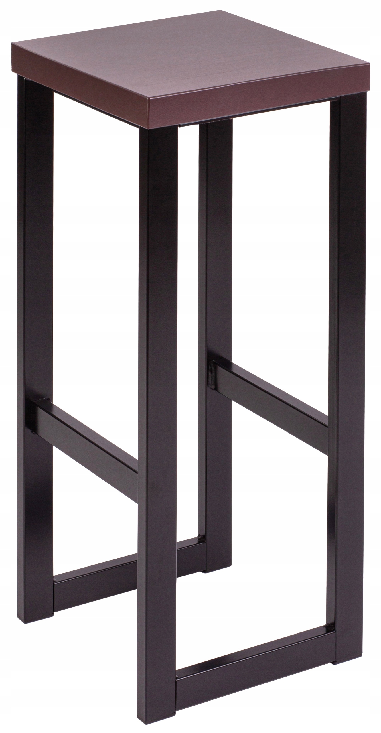 Barová Židle loft kov dřevo 76 cm – stolička, stolička