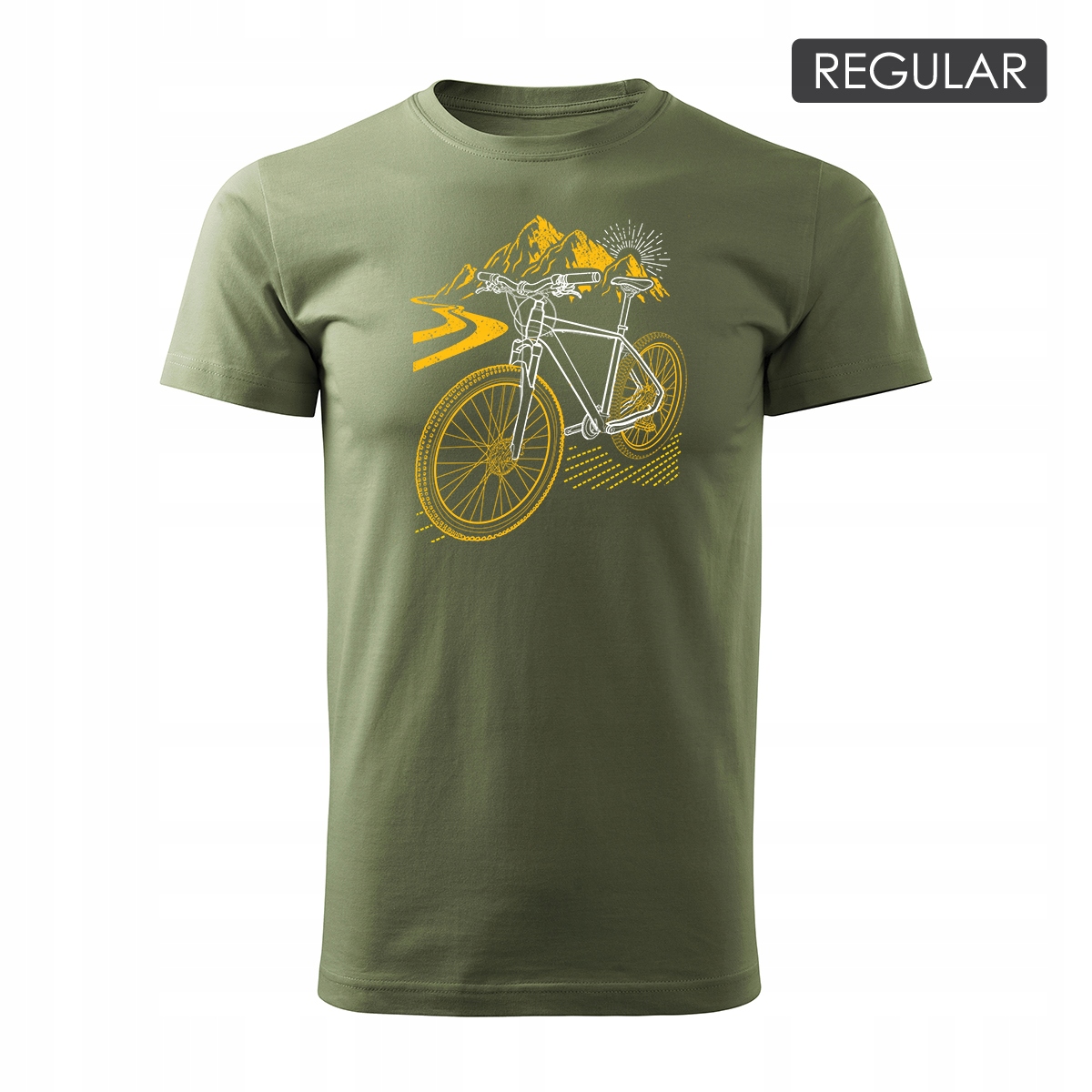 

Koszulka rowerowa na rower z rowerem Mtb Góry