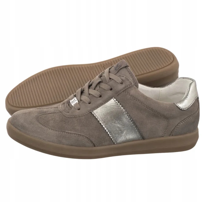 Polobotky Dámské kožené Caprice béžové 9-23705-44 326 Mud Comb