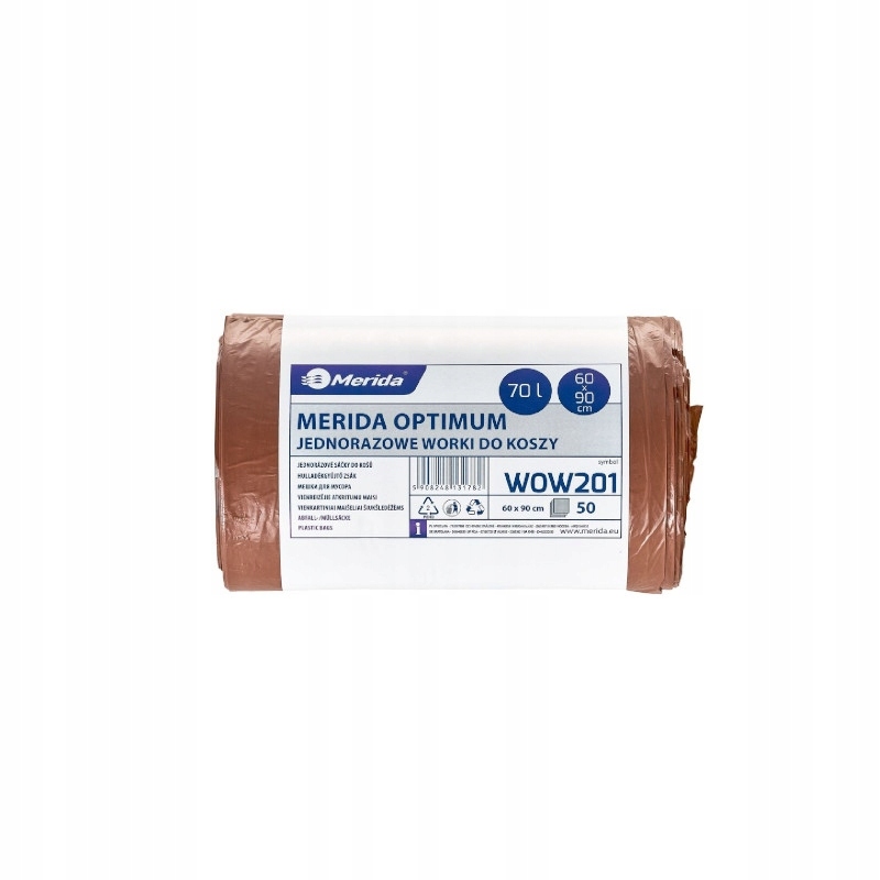 

Merida Worki Na Śmieci Brązowe 60 Litrów 50 Szt