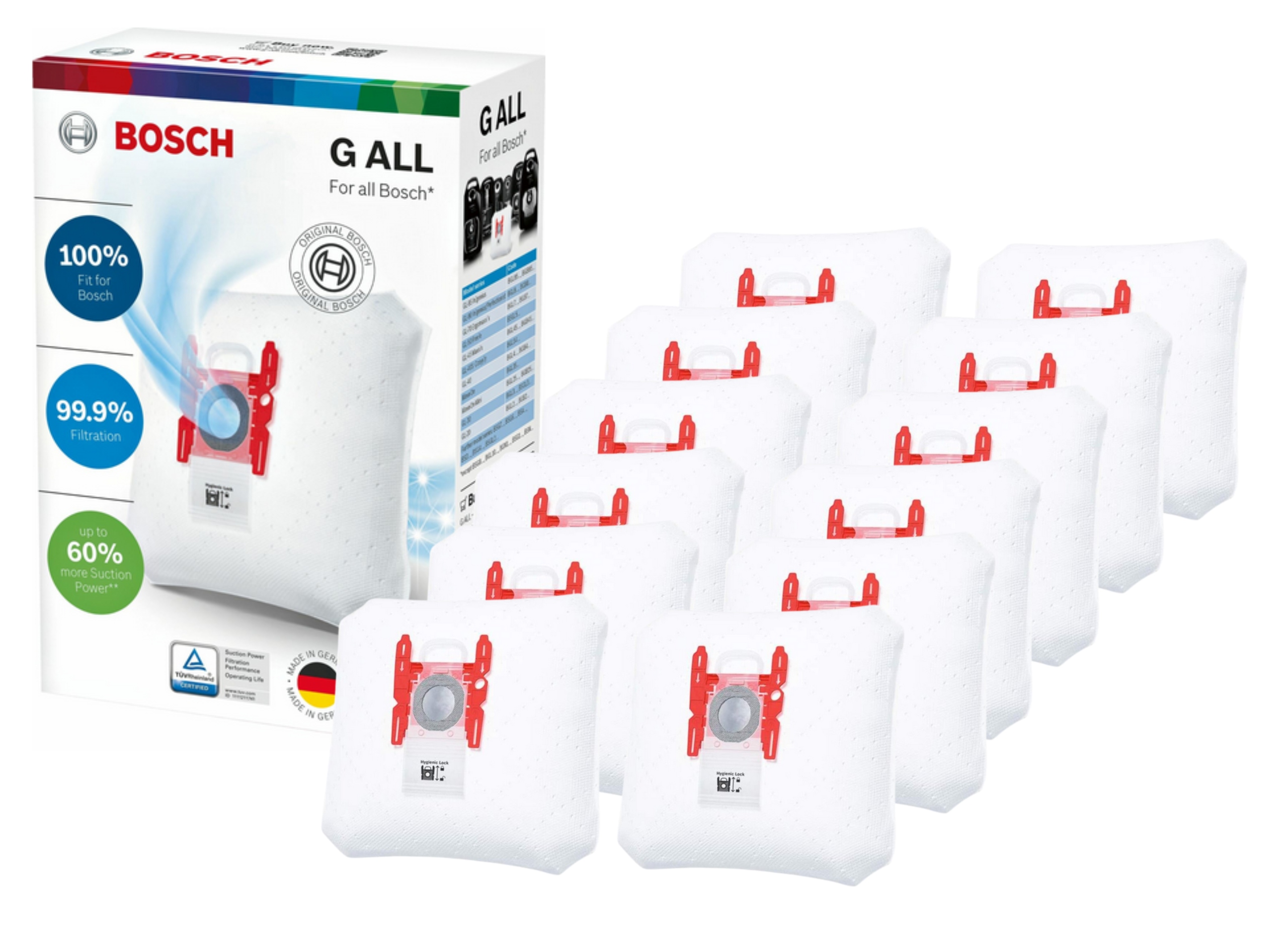 

Oryginalne worki Bosch BBZ41FGALL typ G All 12szt.