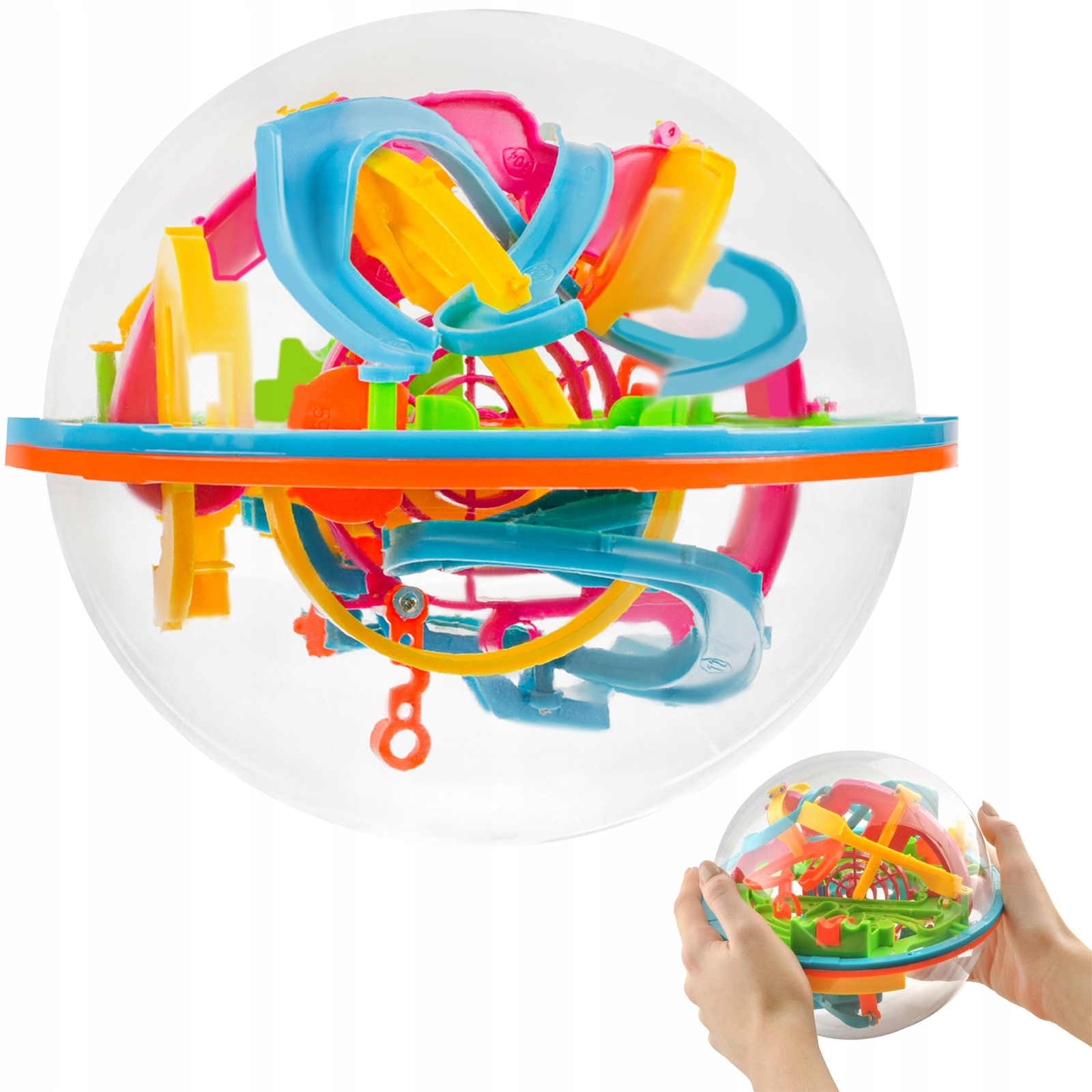 

Kula Labirynt 3D Przeplatanka Łamigłówka 19cm Duży