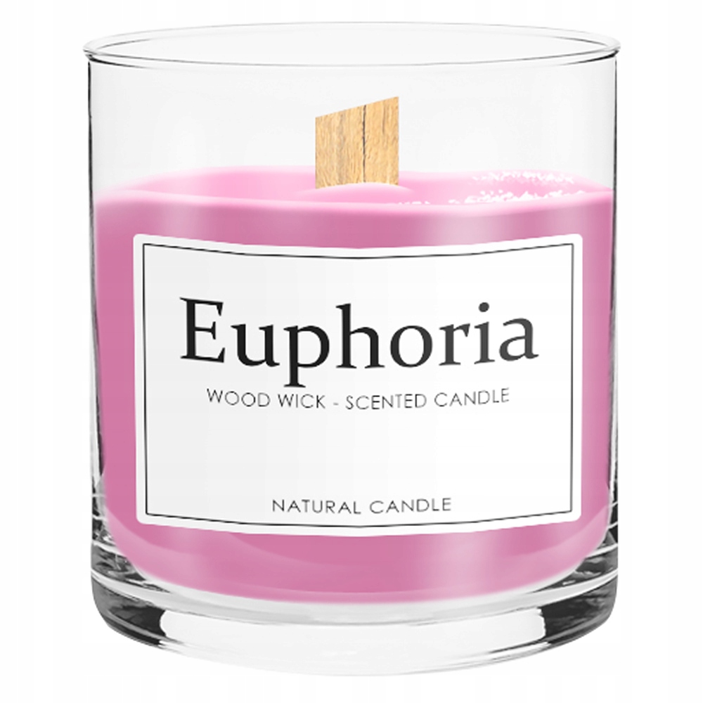 

Świeca sojowa Euphoria drewniany knot
