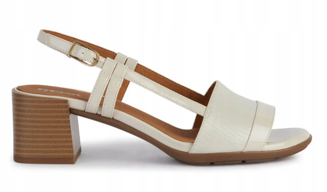 Geox D New Marykarmen Dámské Boty Bílé Sandály Na Podpatku 40 Jtj