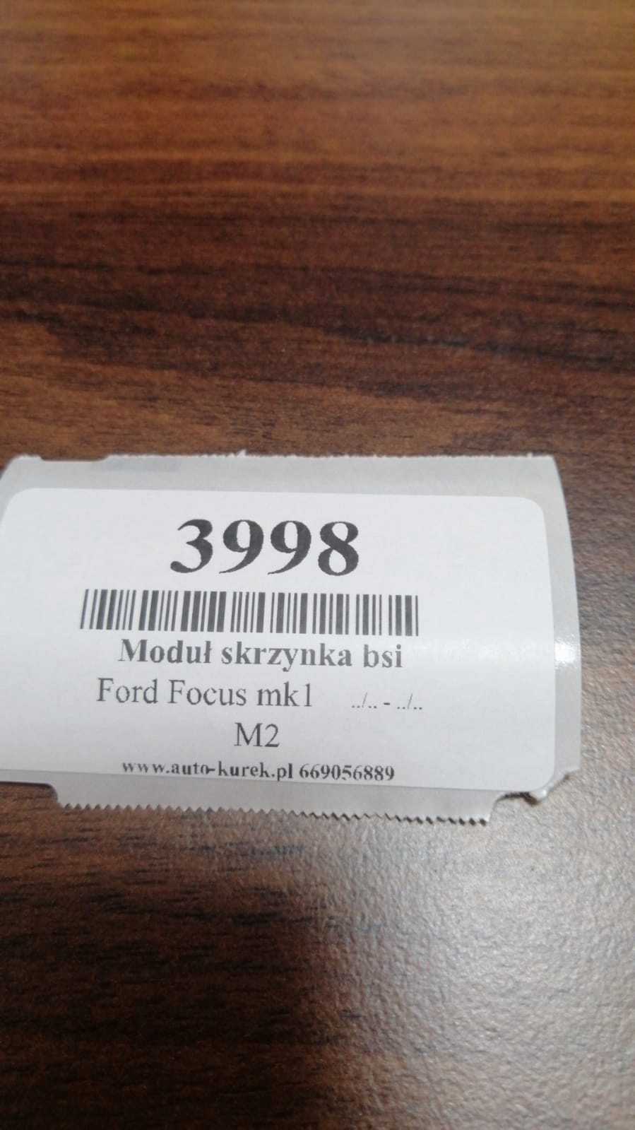 FORD FOCUS MK1 module compartment BSI 2M5T14A073AB 5