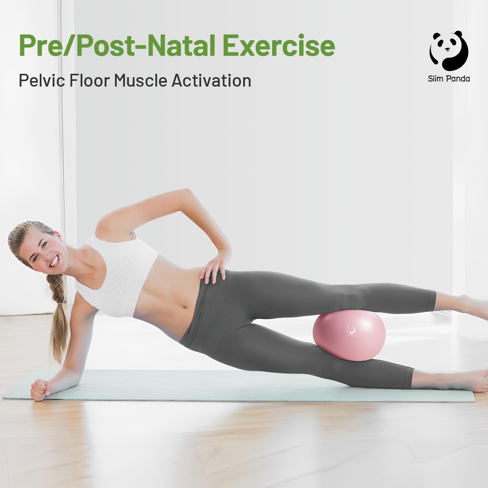 SLIM PANDA Piłka Gimnastyczna 23-25cm z Pompką do Pilatesu i Jogi — miniatura 7