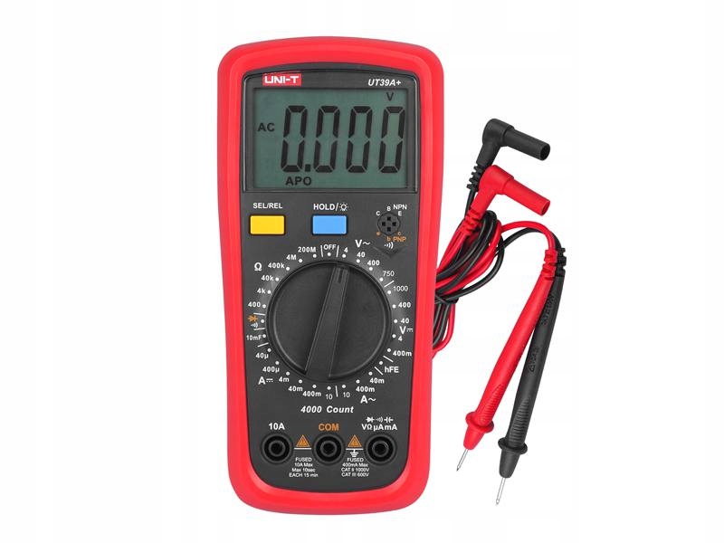

Uniwersalny Miernik Cyfrowy Uni-t UT-39A+