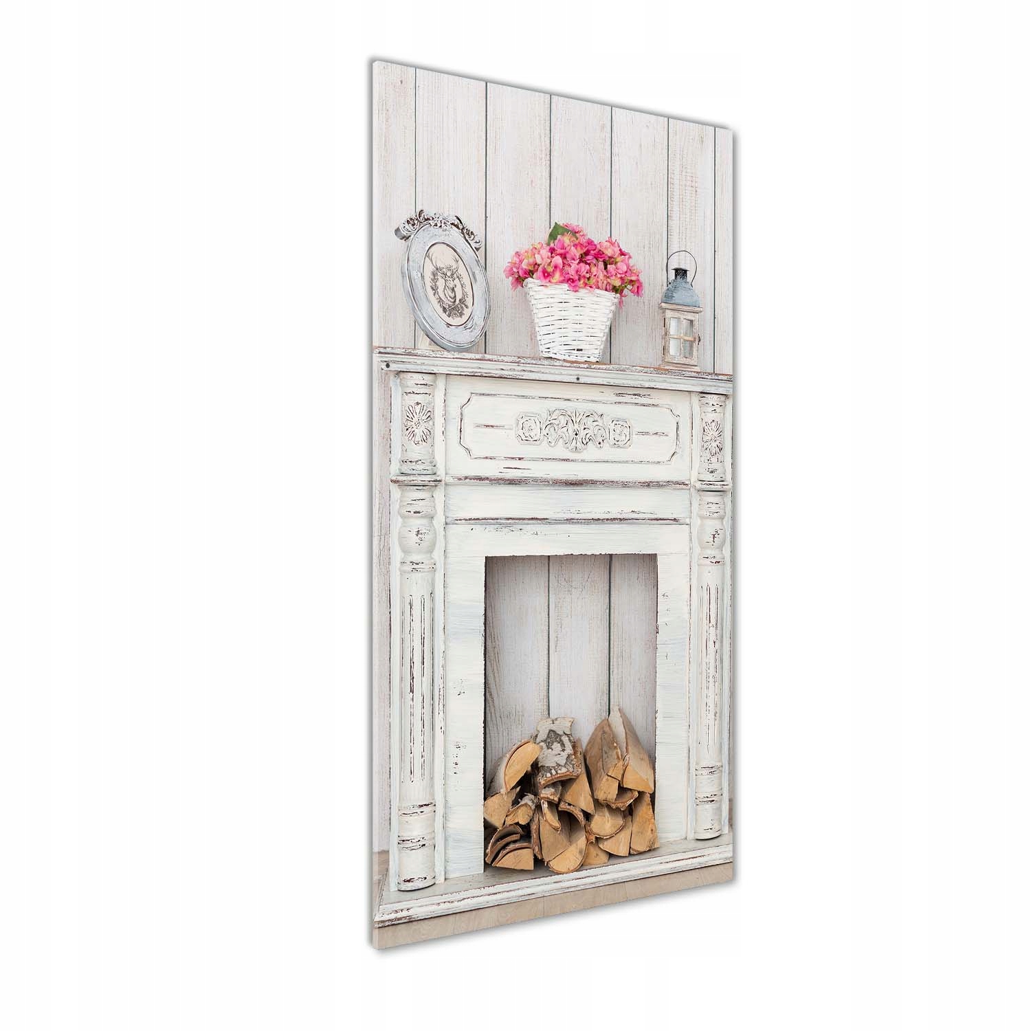 Fotoobraz na skle Drevený krb 50x125 cm