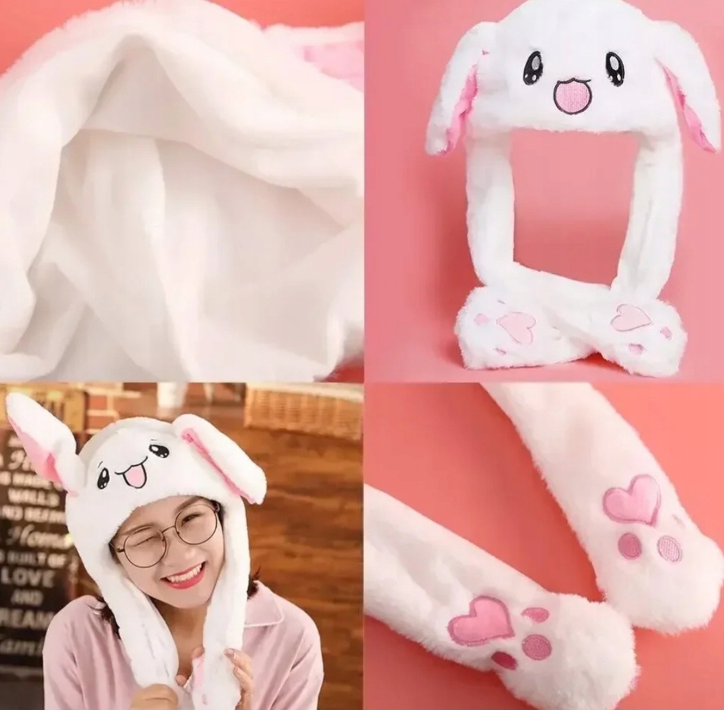 CZAPKA RUCHOME USZY KRÓLIK ŚWIATŁA LED CZAPKA Z USZAMI Rodzaj zimowa