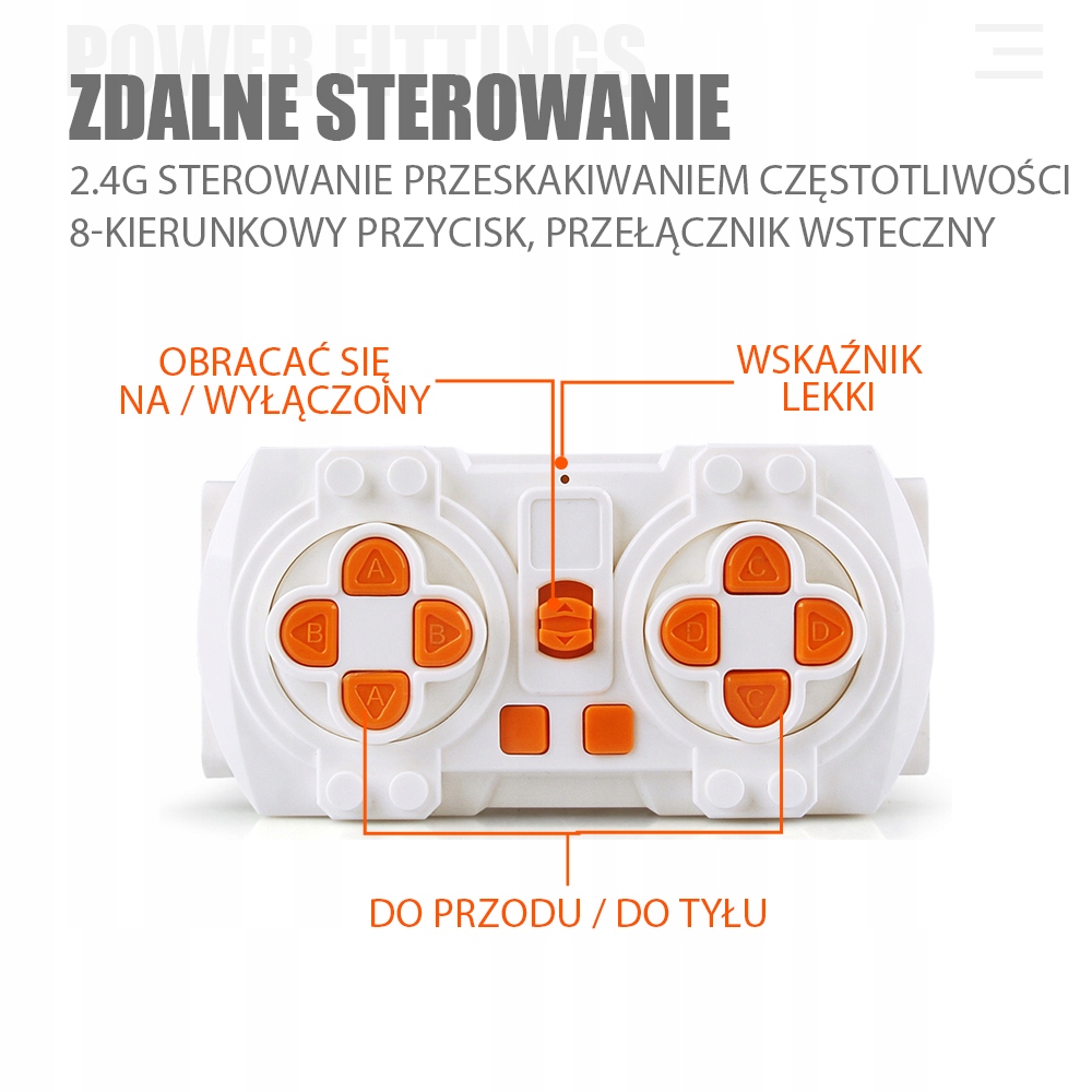 ZMBlock Technic Power Functions Zestaw Silników Marka bez marki