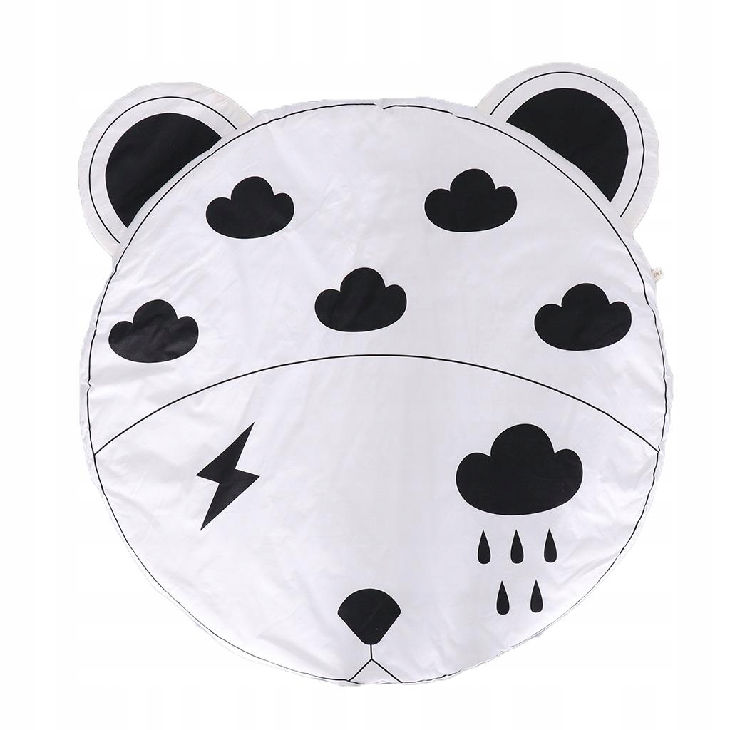 BLACK AND Area Rugs Toddler Infants Crawling Pad Yoga Game Mat Living