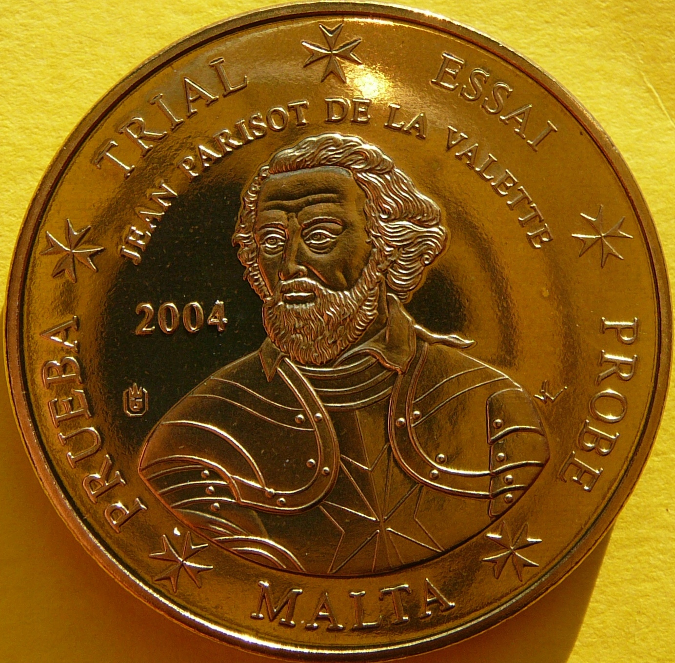 50 EURO CENT MALTA 2003 JEAN PARISOT VALETTE PRÓBA