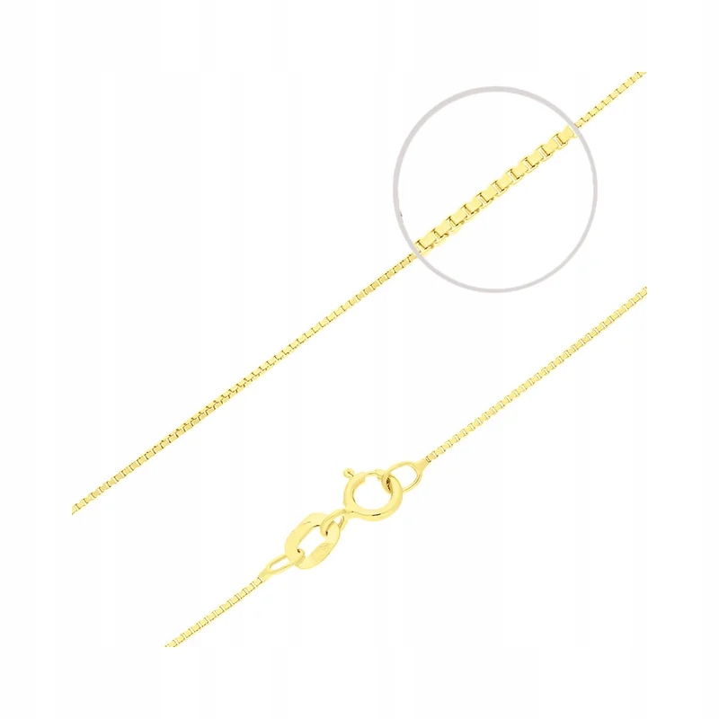 Řetízek Zlatý 585 Kostka moderní jemný R55 pro přívěsek 14k 1.58g