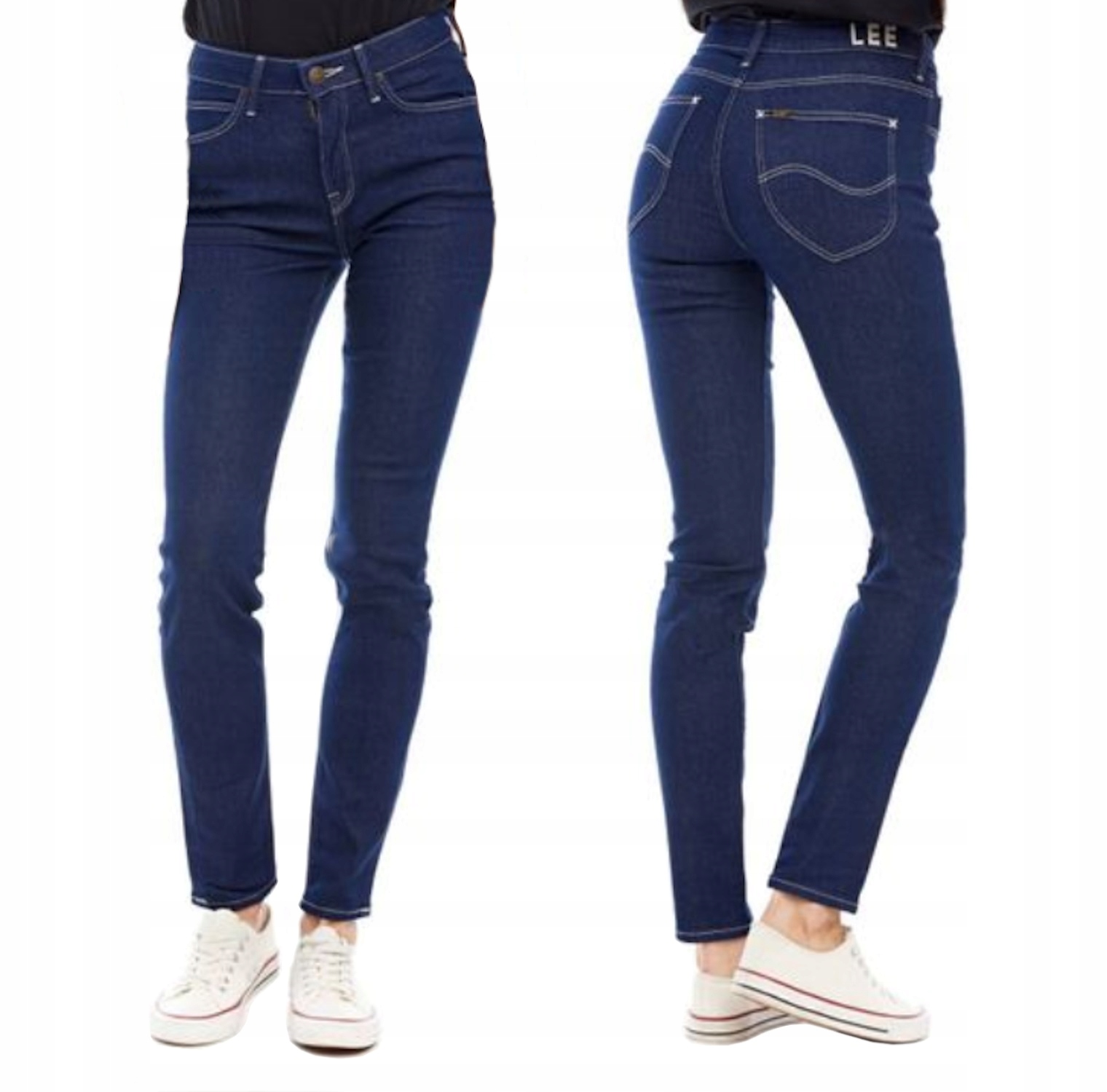 Kalhoty Lee Scarlett High Jeans Tmavě Modré vel. 25/31