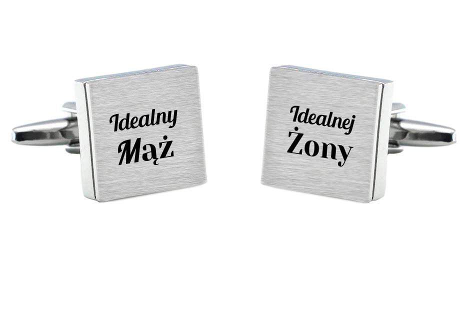 

Spinki do mankietów Idealny Mąż Idealnej Żony ślub