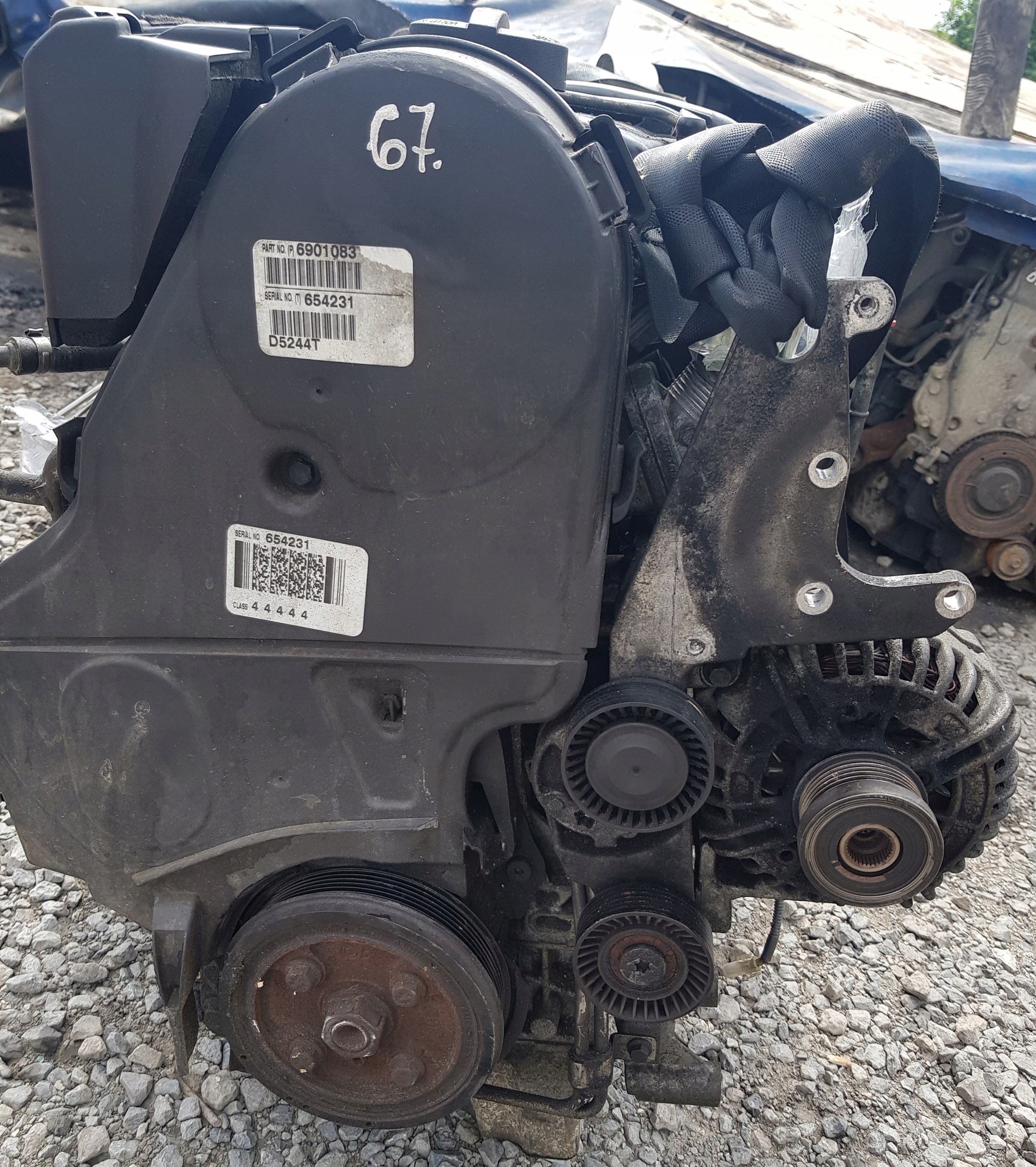 VOLVO S60 S80 V70 2.4 D5 185KM 2008 D5244T engine complete KPL 187 TYS KM