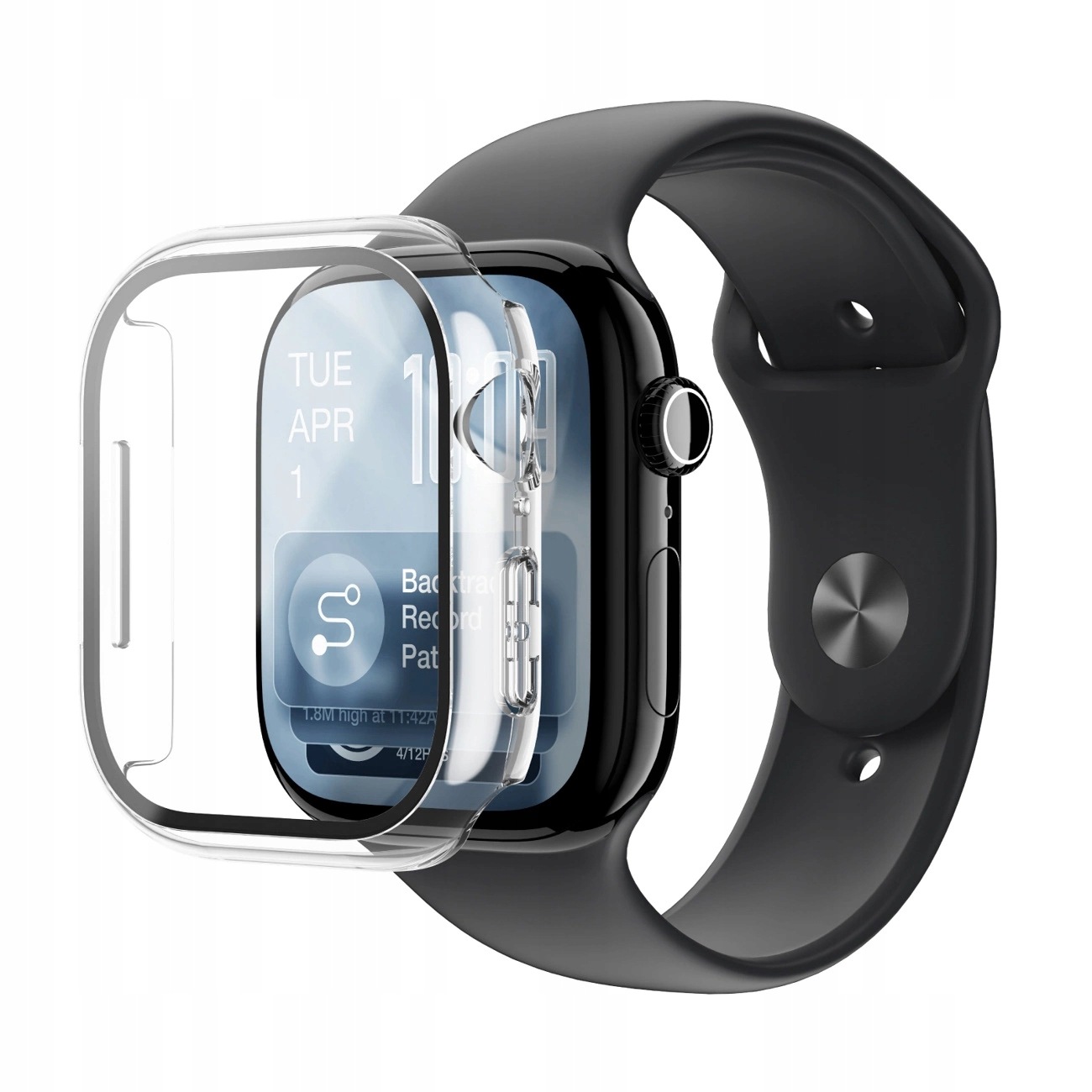 Amazingthing Radix szkło z etui Apple Watch Series 11 42mm przezroczyste