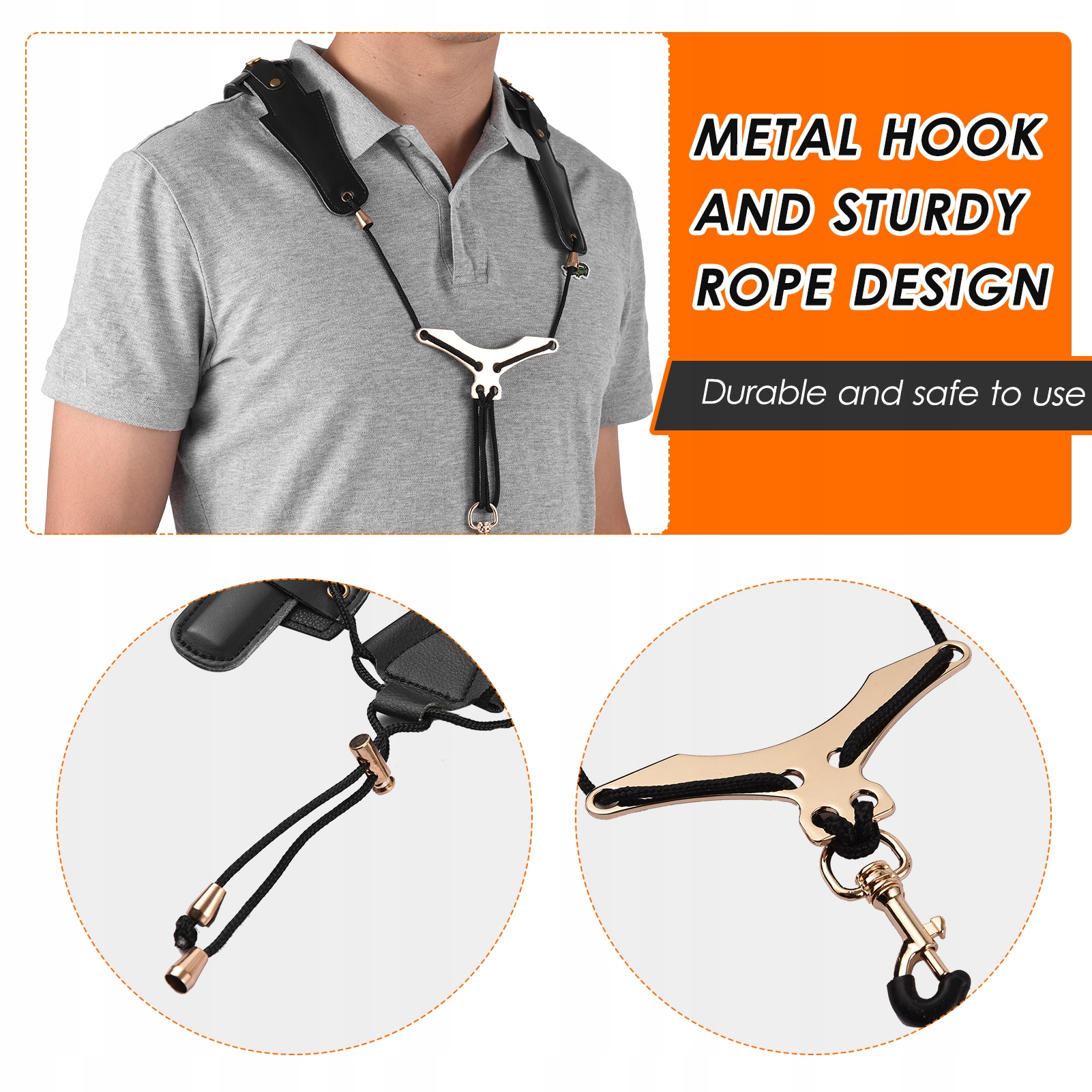 Regulowany pasek saksofonu Saksofon Saksofon Pasek Wyściełany BU