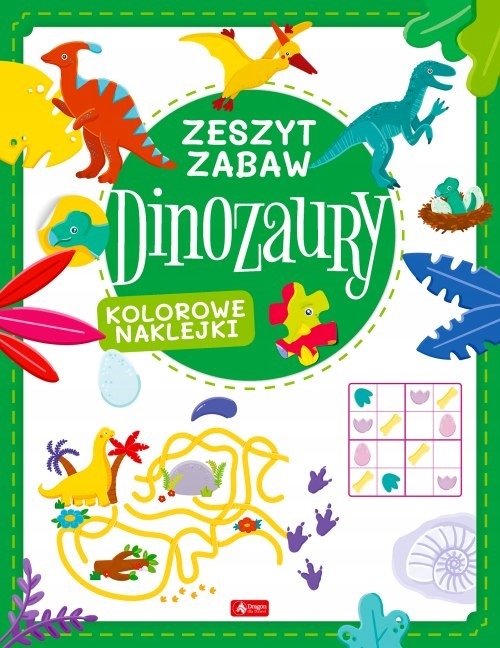 

Dinozaury Zeszyt zabawy zagadki kreatywne zadania