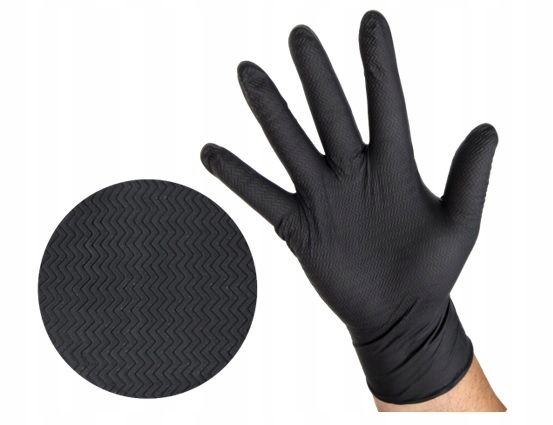 Rękawiczki Nitrylowe BERG XL/10 TYRE 50szt Grube Marka BERG