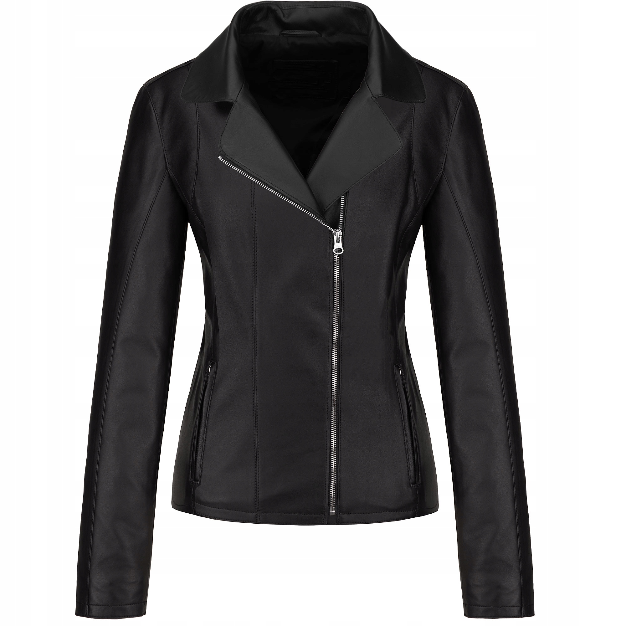 Dámská Kožená Ramoneska Černá Brita XXL/44