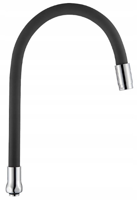 Flexibilní výtok pro stojánkovou dřezovou baterii ke kohoutku černý