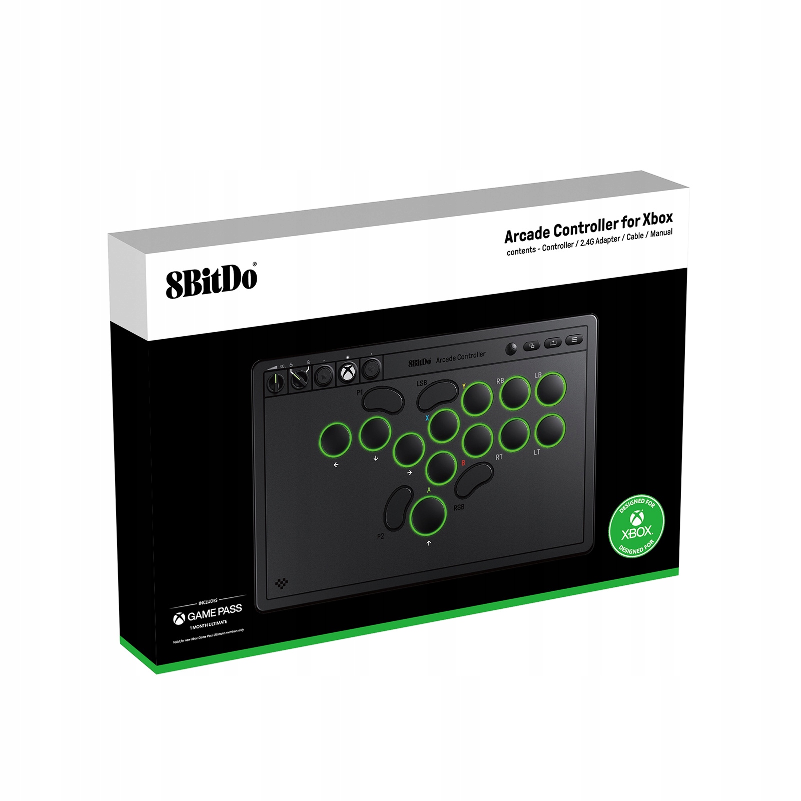 8BitDo Arcade Controller Black (XONE/XSX/Windows)