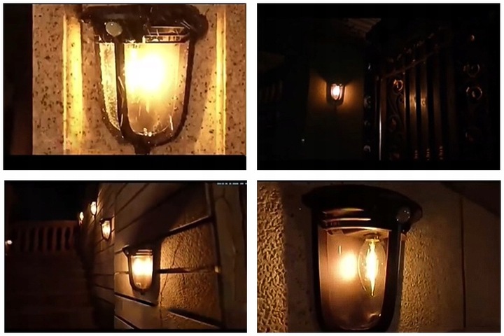 Lampa Solarna Wisząca LED Zasilanie Solarne Kolor brązowy