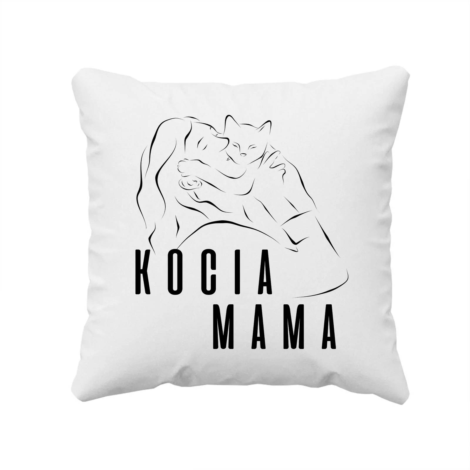 

Kocia mama poduszka miłośniczka kotów koty