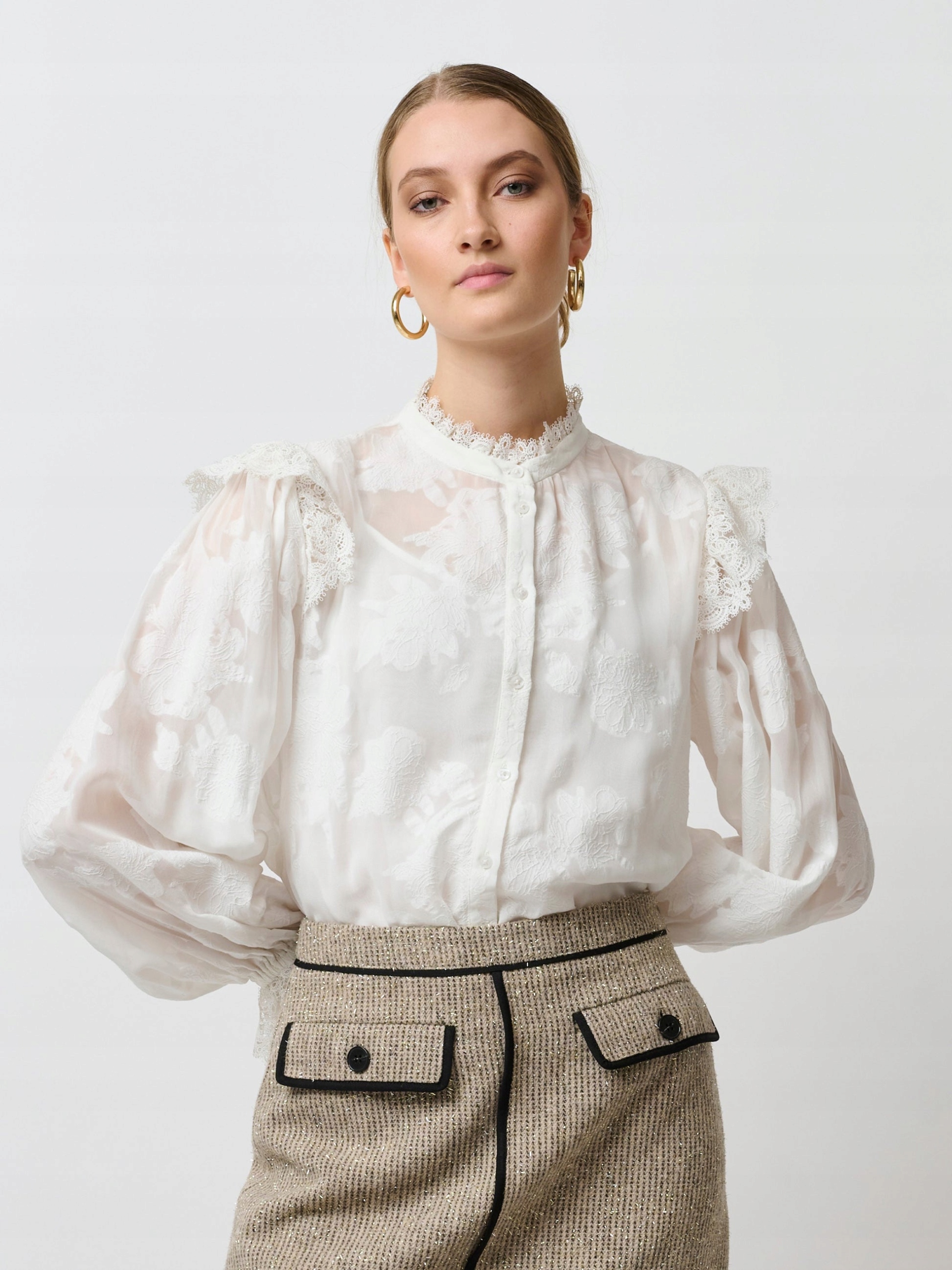 Krajková košile s spodničkou Bruuns Bazaar 38