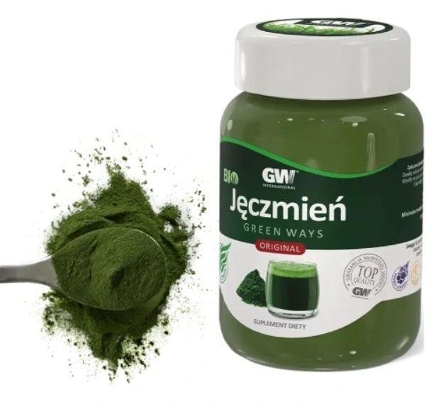 MŁODY JĘCZMIEŃ bio SOK w proszku 300 g + Chlorella tabletki 330 g -1320 szt Kod producenta Green Ways BIO JĘCZMIEŃ