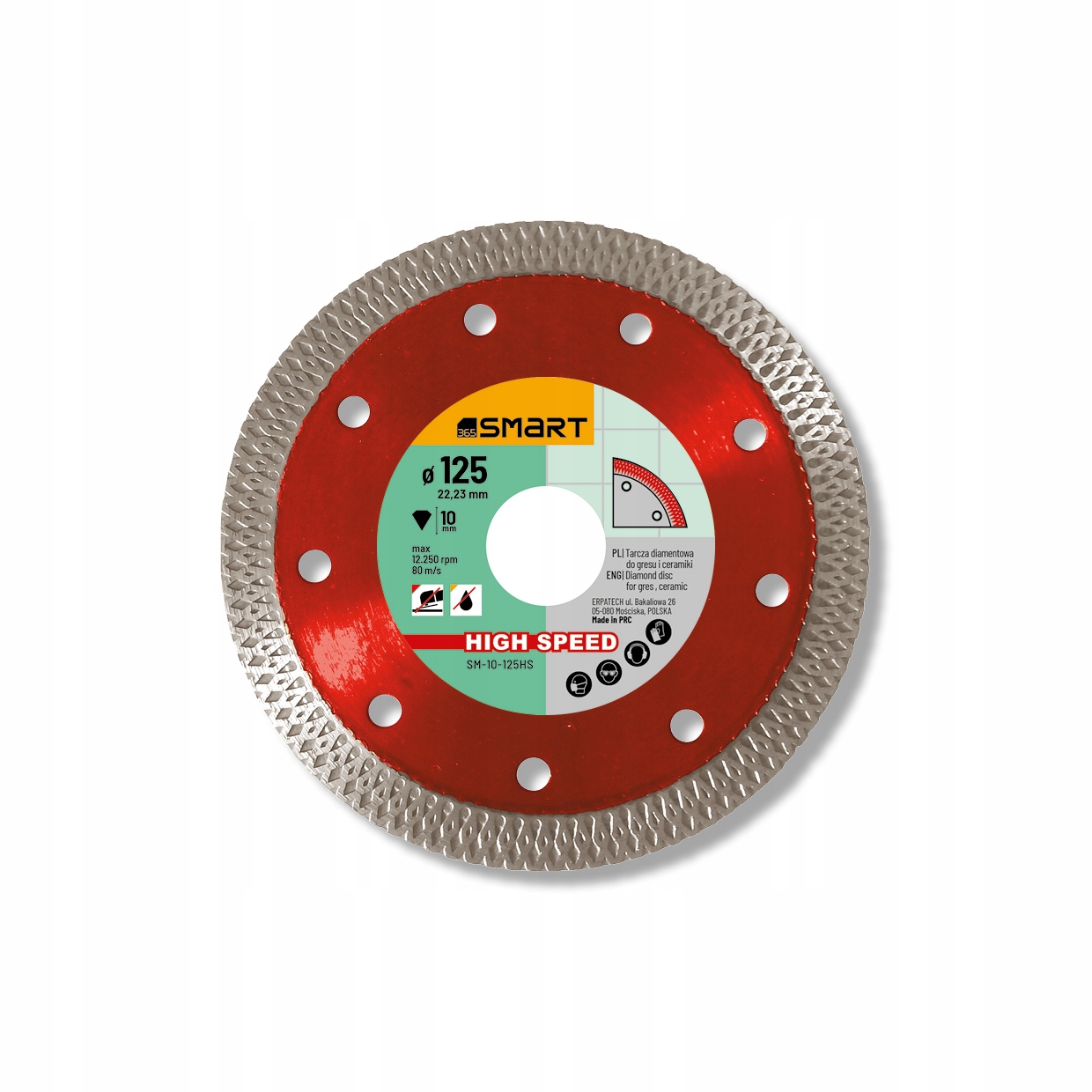 

Tarcza Diamentowa High Speed 125mm SMART365