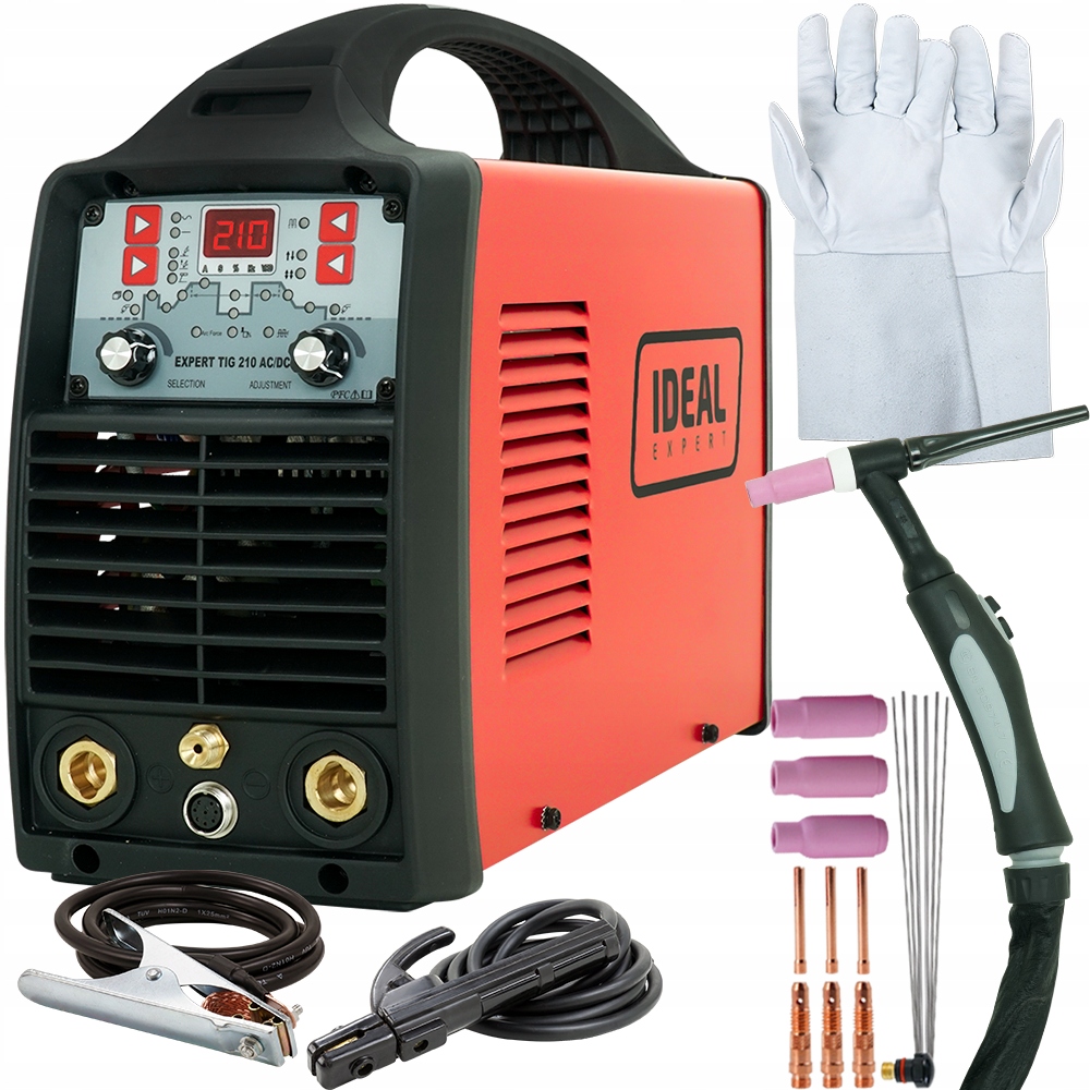 Spawarka inwertorowa 210 A Tig do alu Ideal 230V