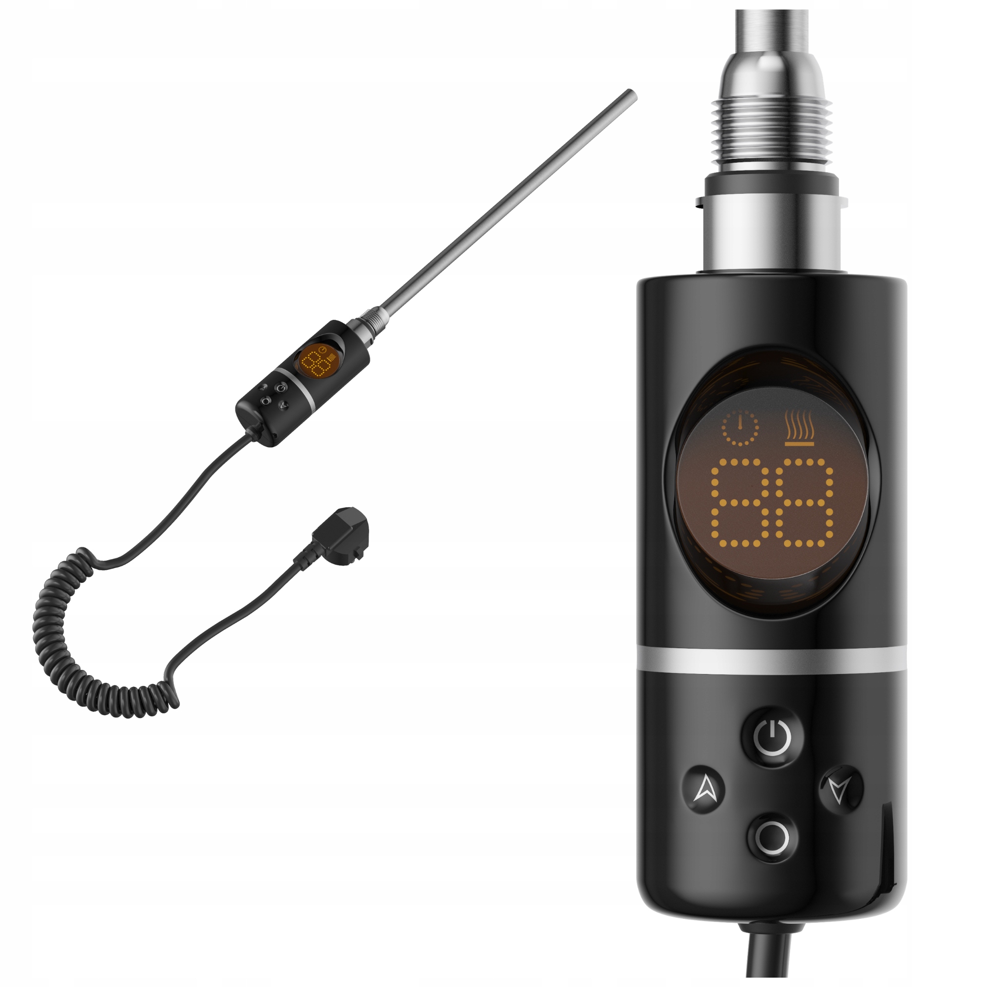 Elektrický ohřívač 300 W černý G1/2 s Led termostatem IP44 Comfort