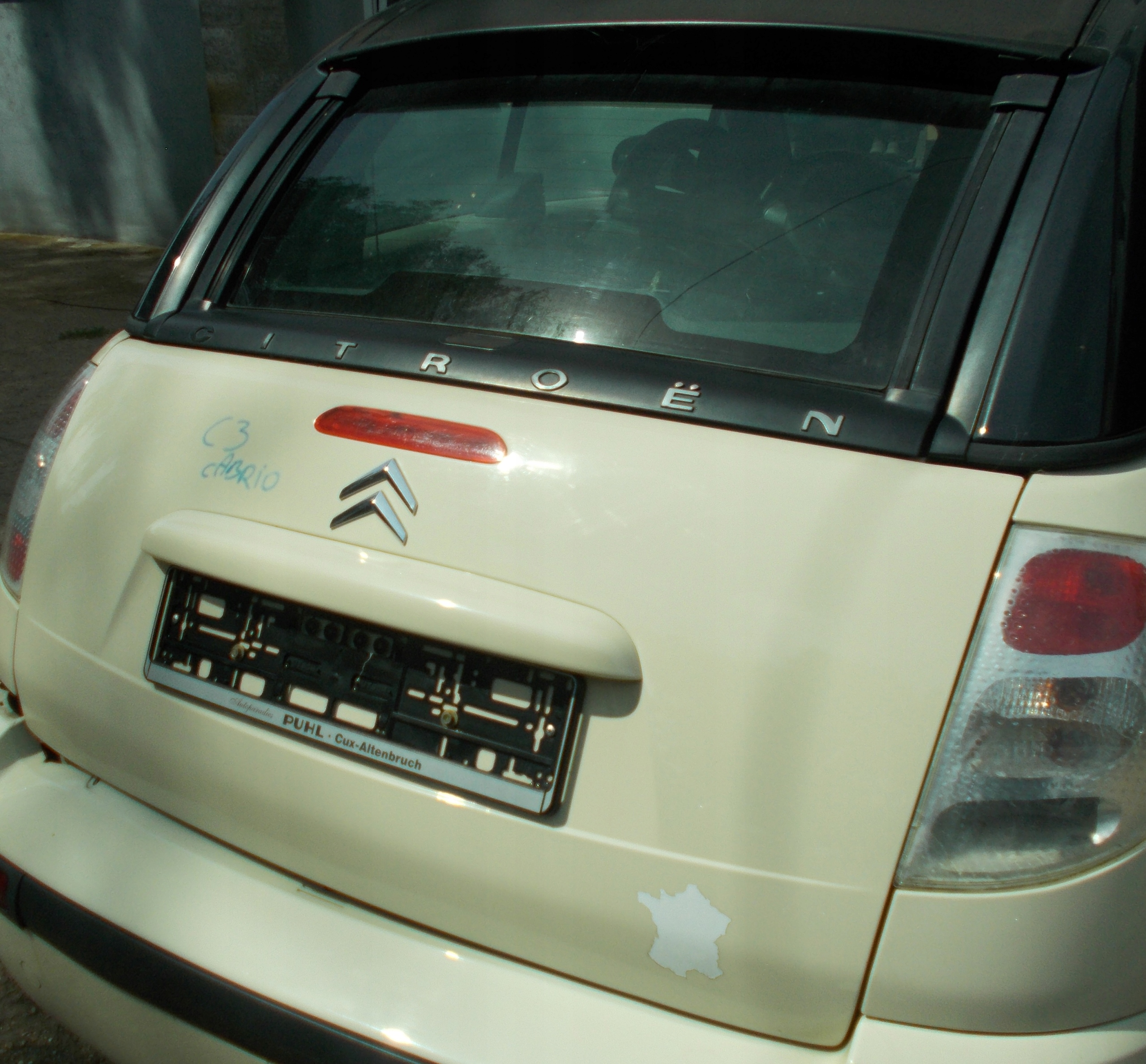 CITROEN C3 CABRIO PLURIEL trunk door boot KDCB