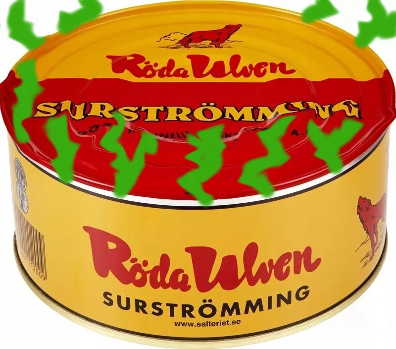 Duża puszka 650g śledź kiszony Surstromming śledzie kiszone Oryginał Zestaw